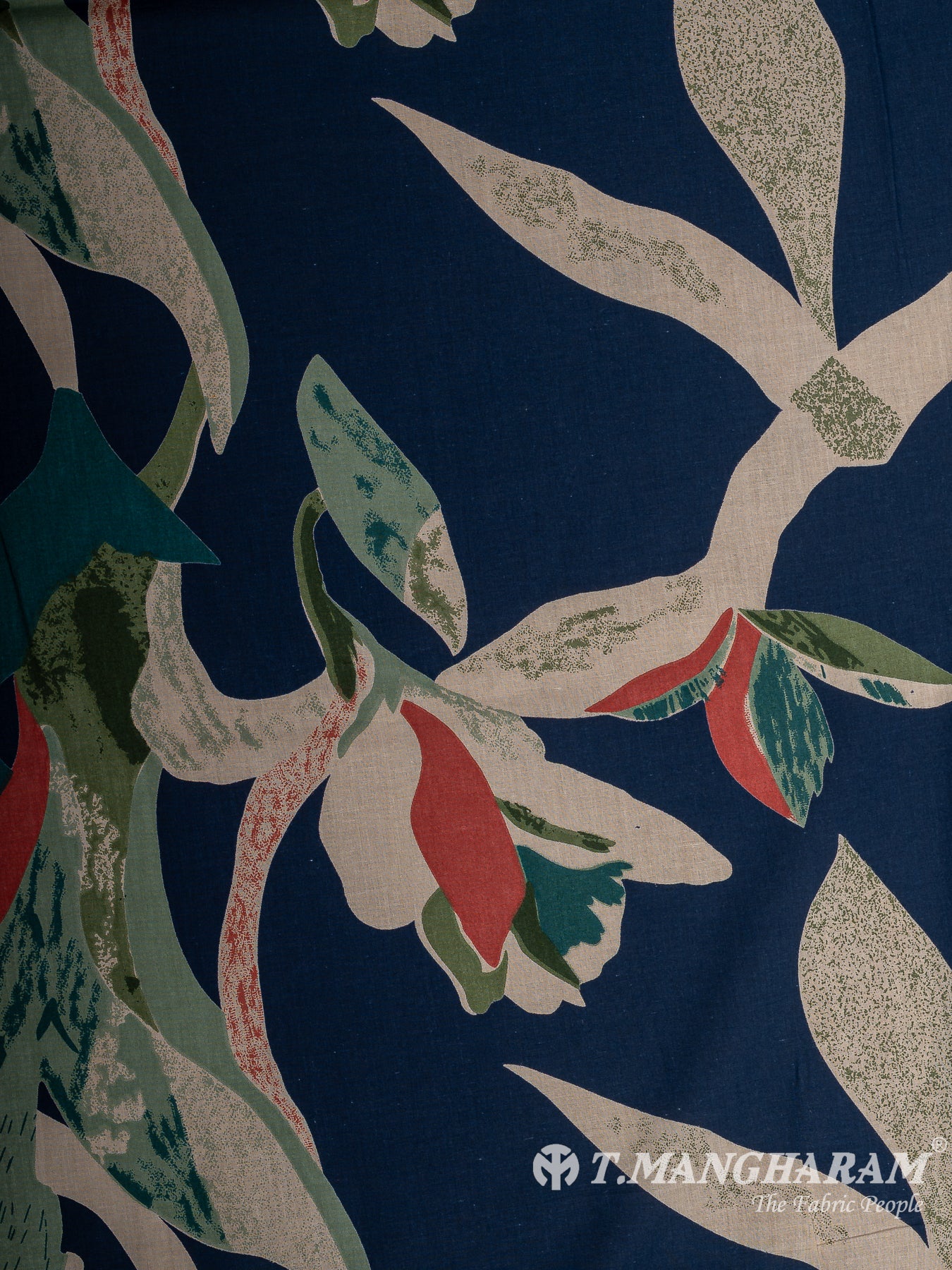 Blue Cotton Fabric - EC12255