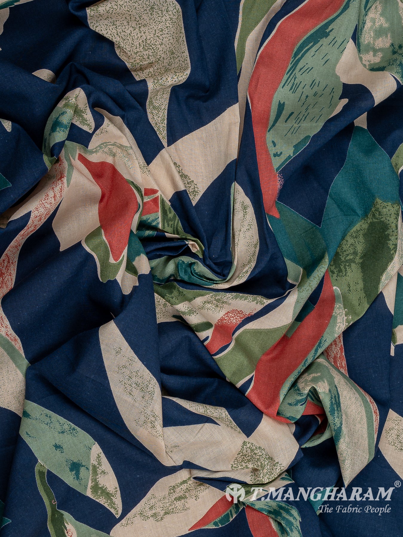 Blue Cotton Fabric - EC12255