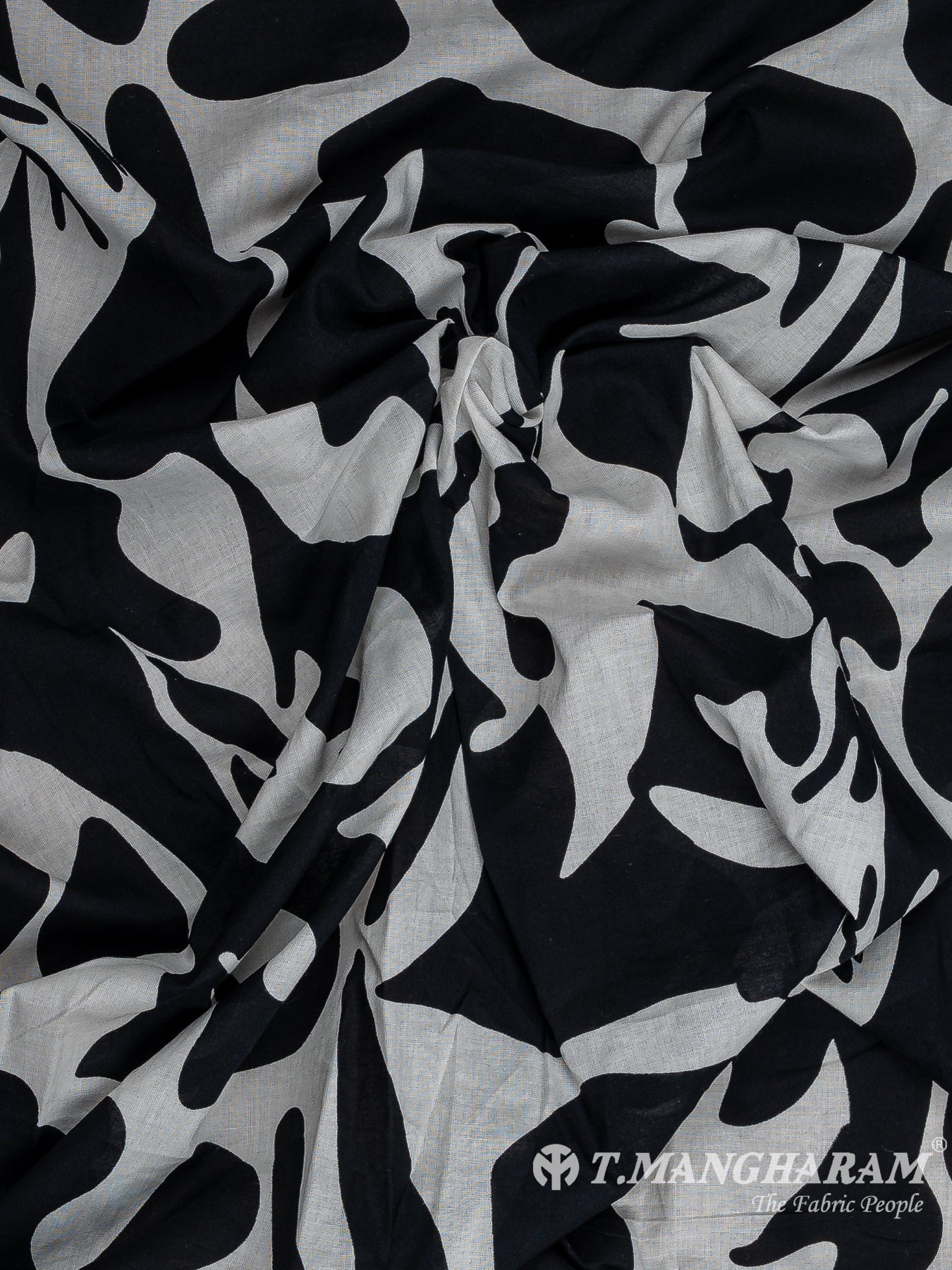 Black Cotton Fabric - EC12285