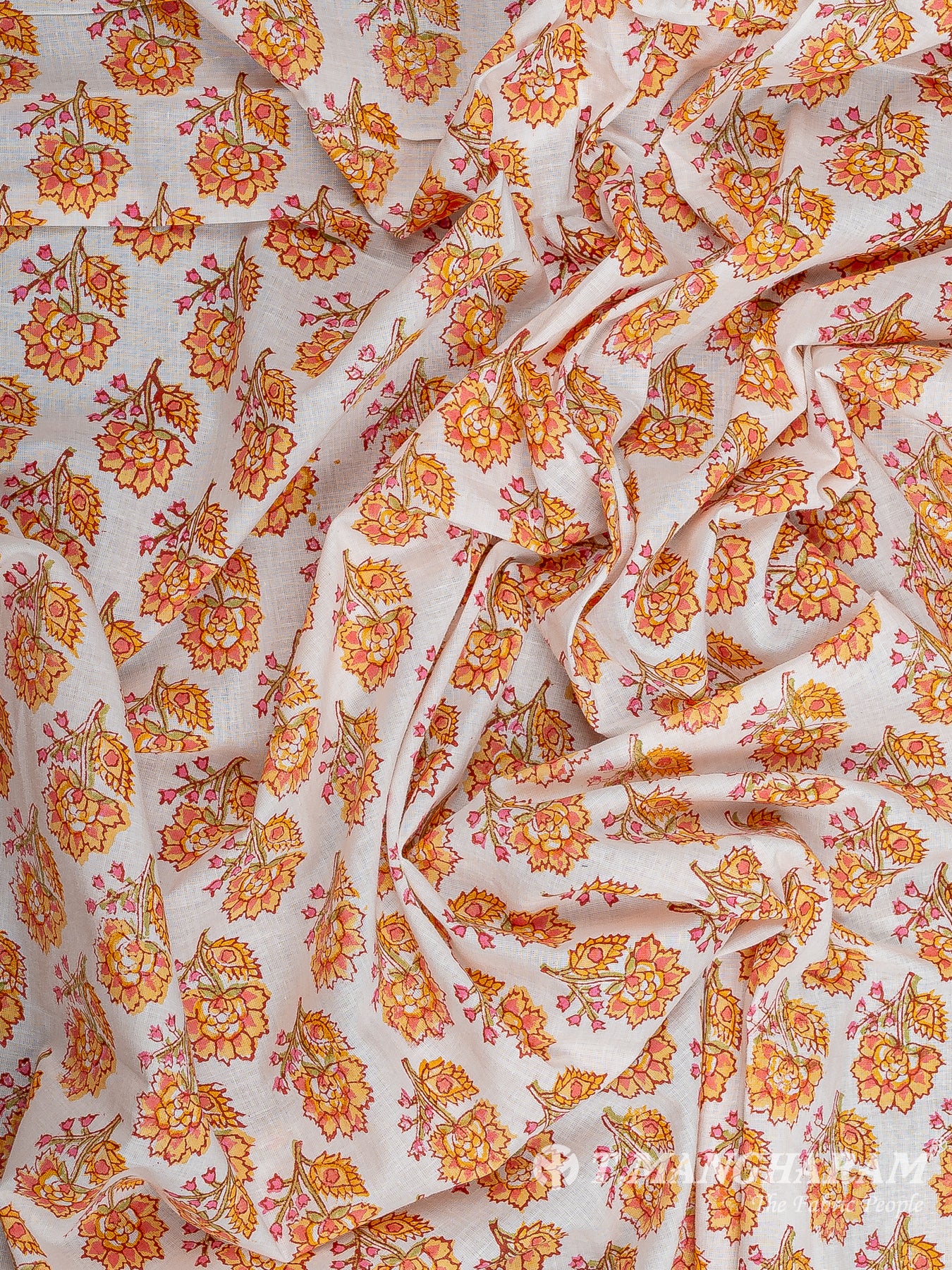 White Cotton Fabric - EC12202