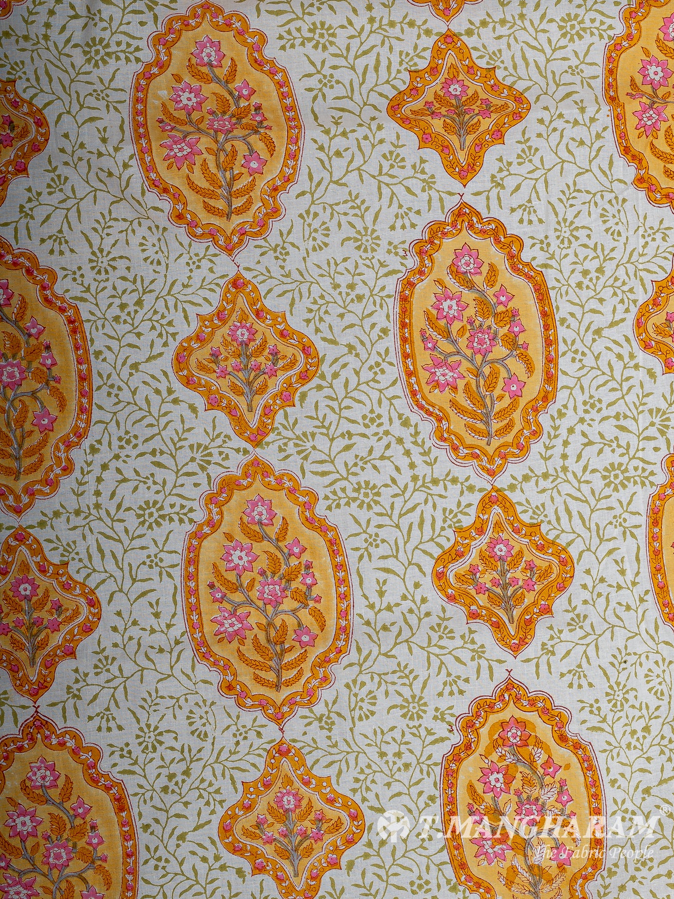 White Cotton Fabric - EC12207