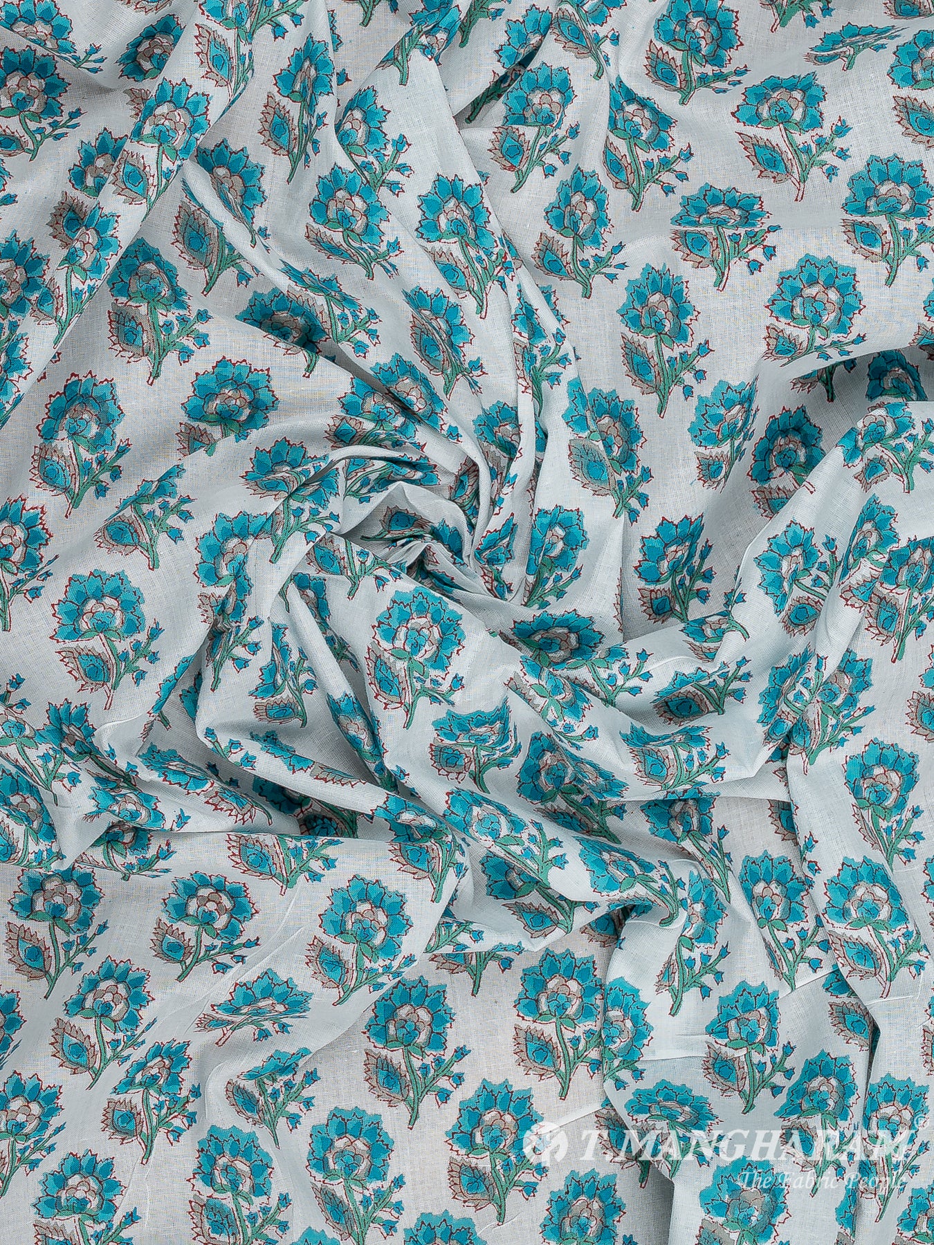 White Cotton Fabric - EC12199