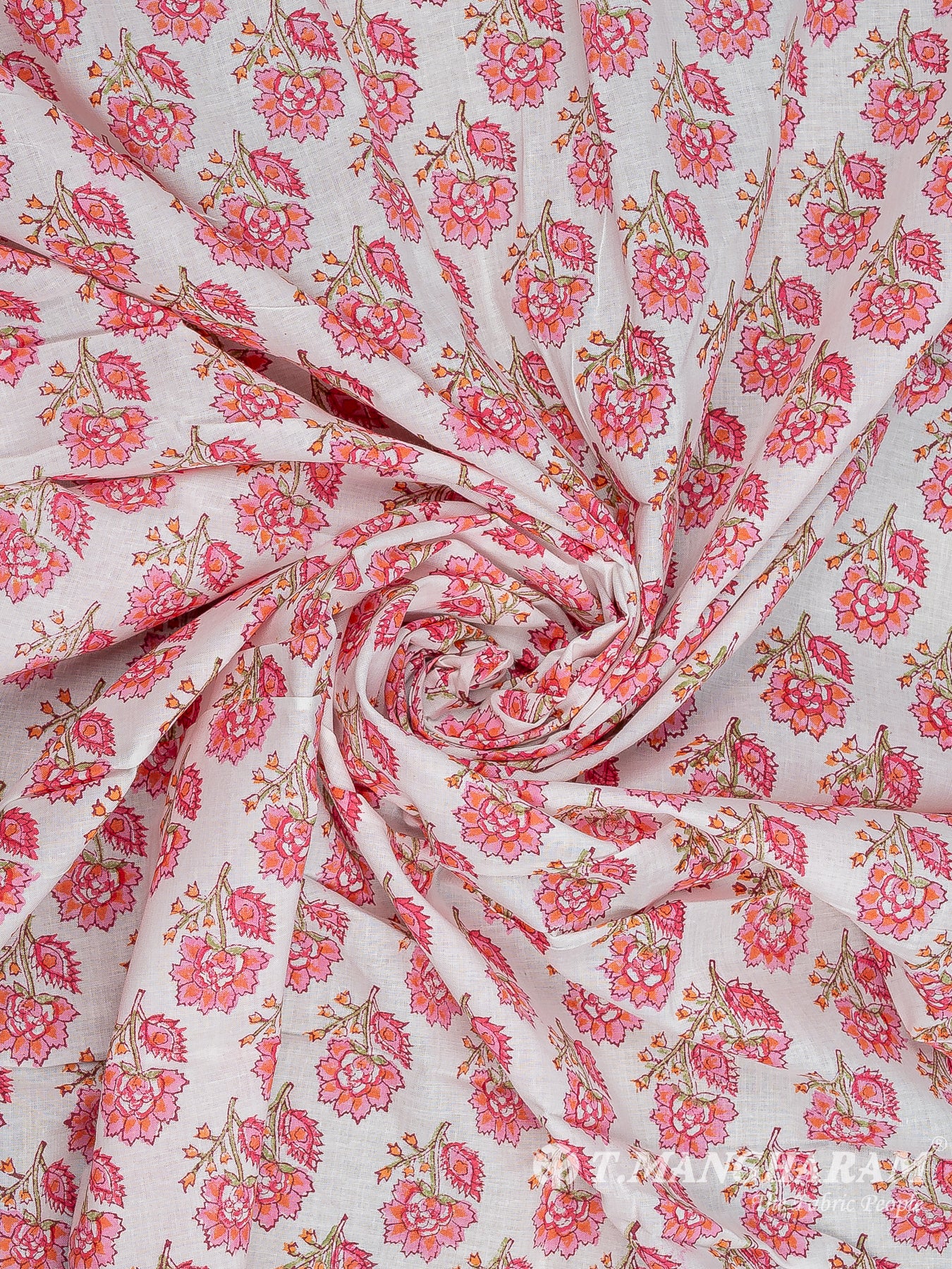 White Cotton Fabric - EC12214