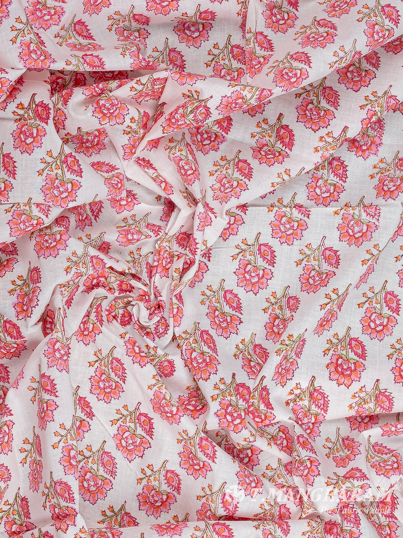 White Cotton Fabric - EC12214