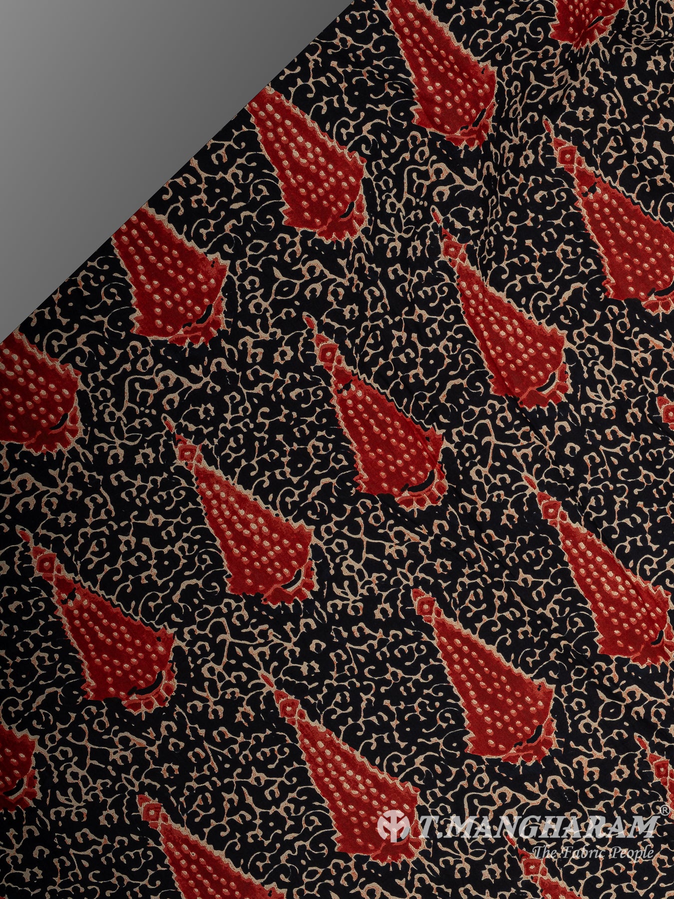 Black Cotton Fabric - EC12278