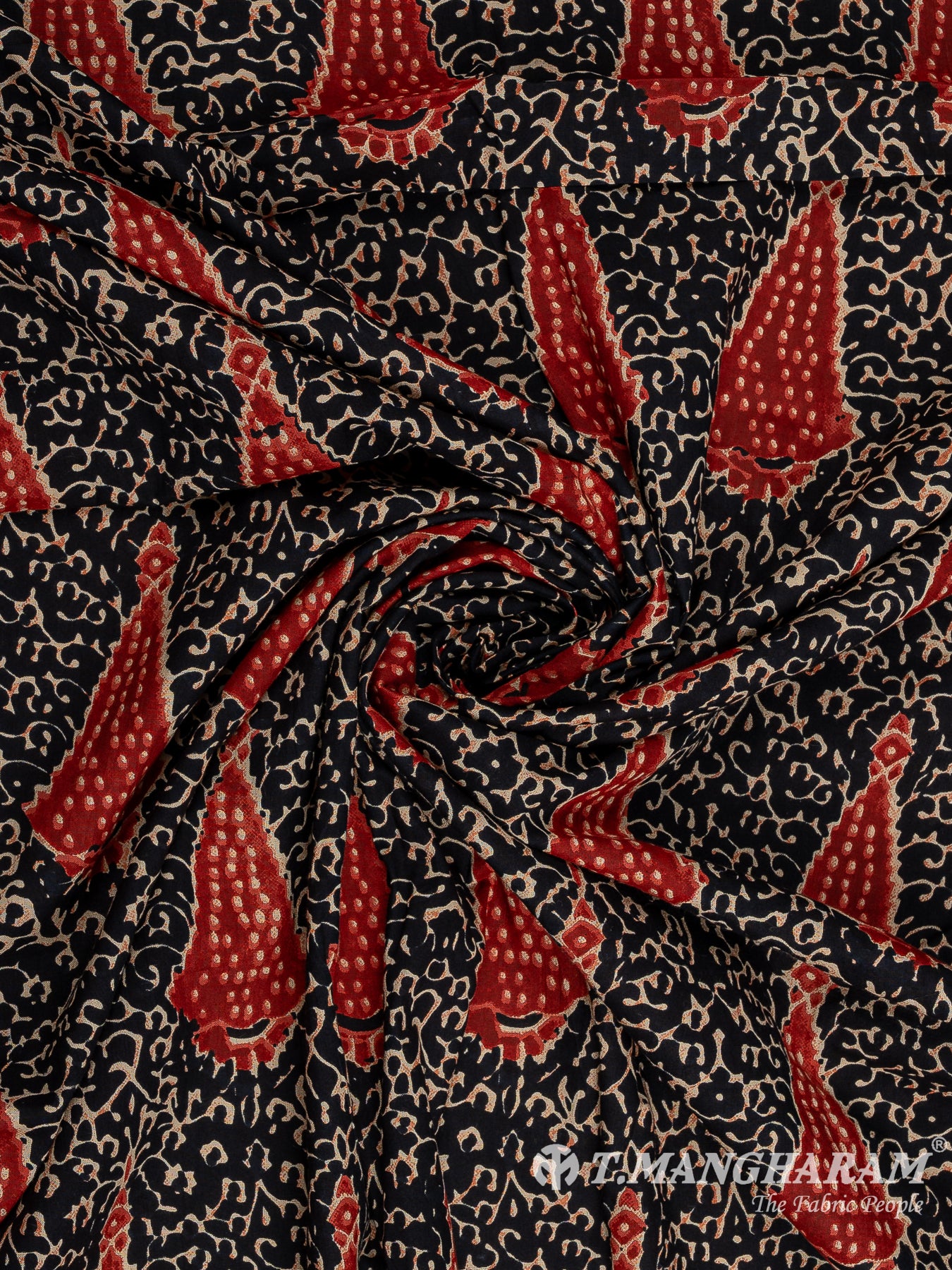 Black Cotton Fabric - EC12278