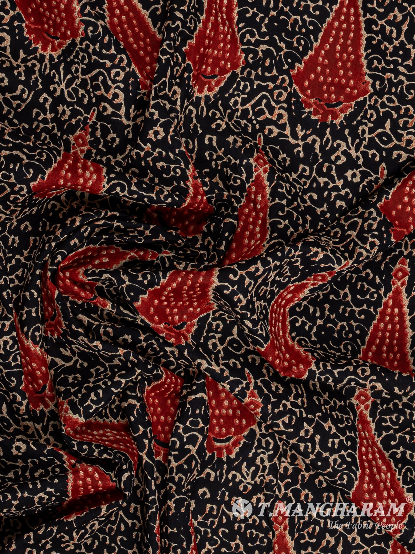 Black Cotton Fabric - EC12278