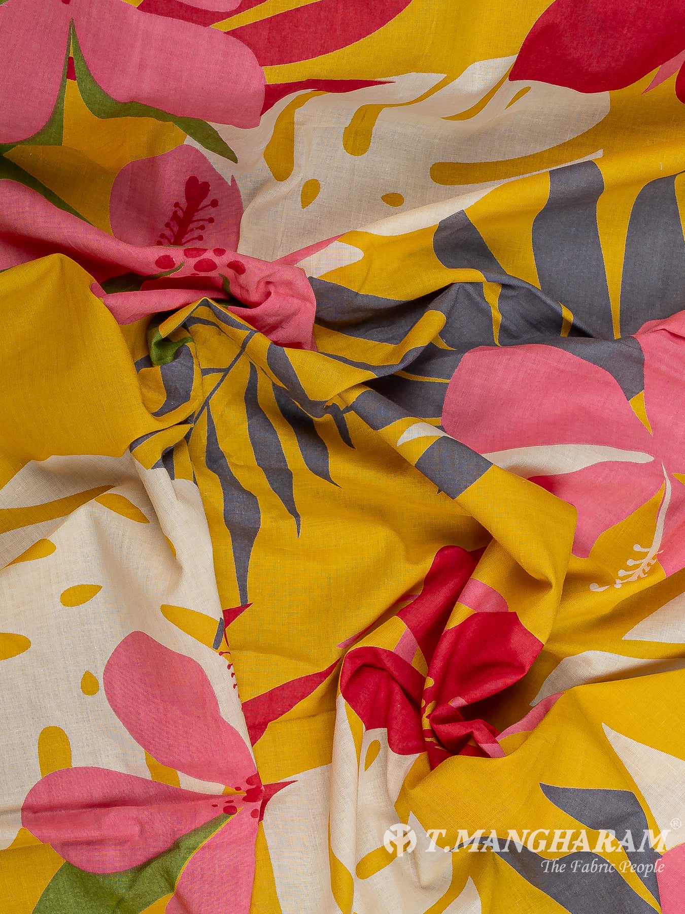 Yellow Cotton Fabric - EC12248
