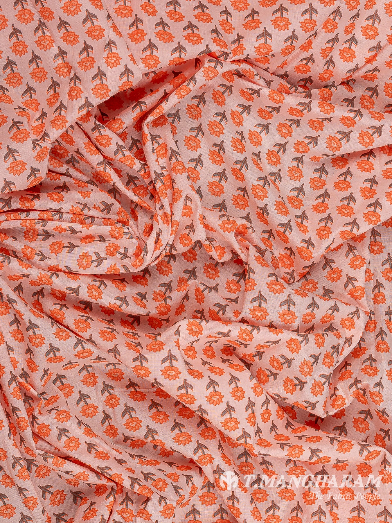 Peach Cotton Fabric - EC12269