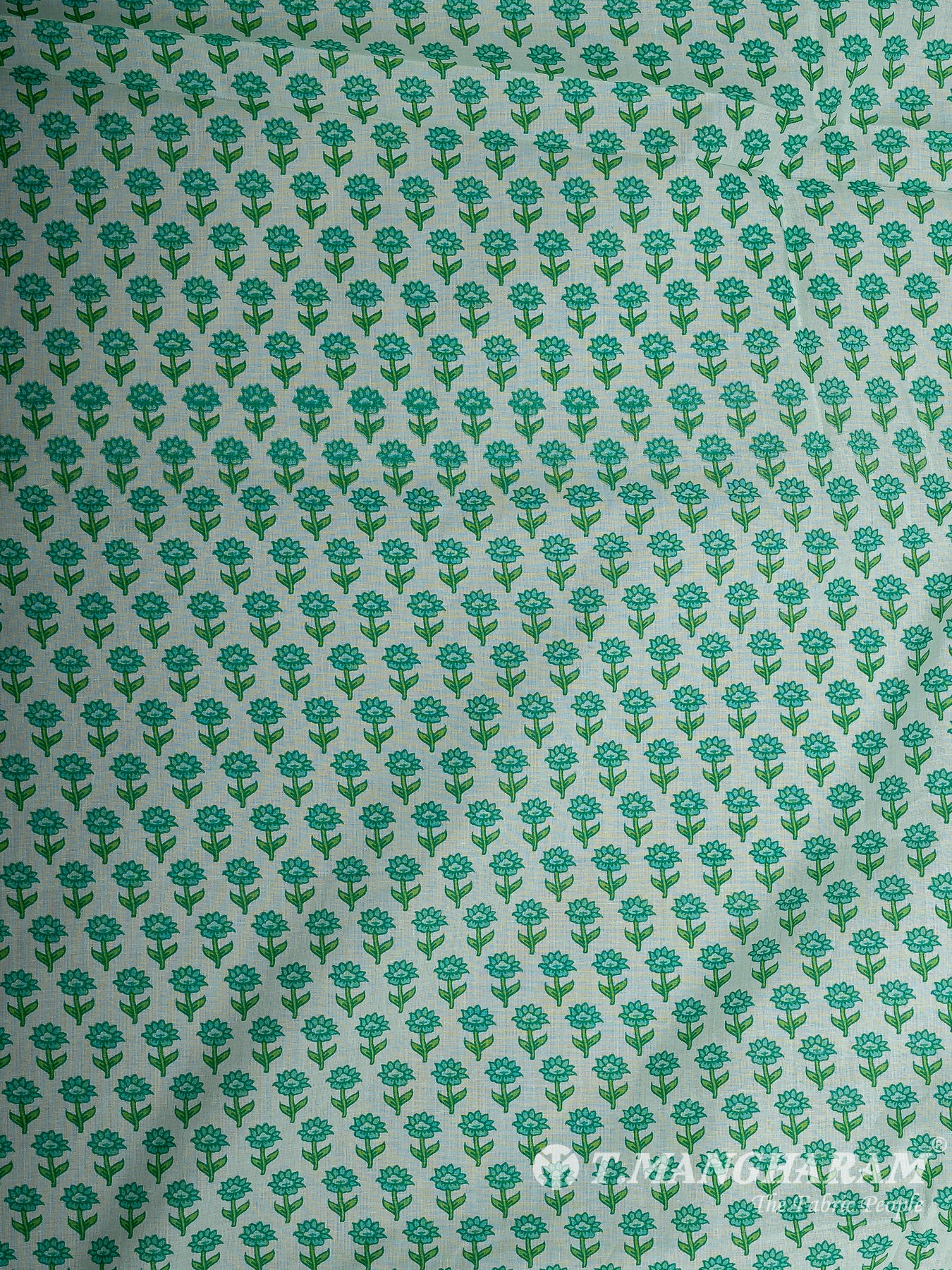 Green Cotton Fabric - EC12268