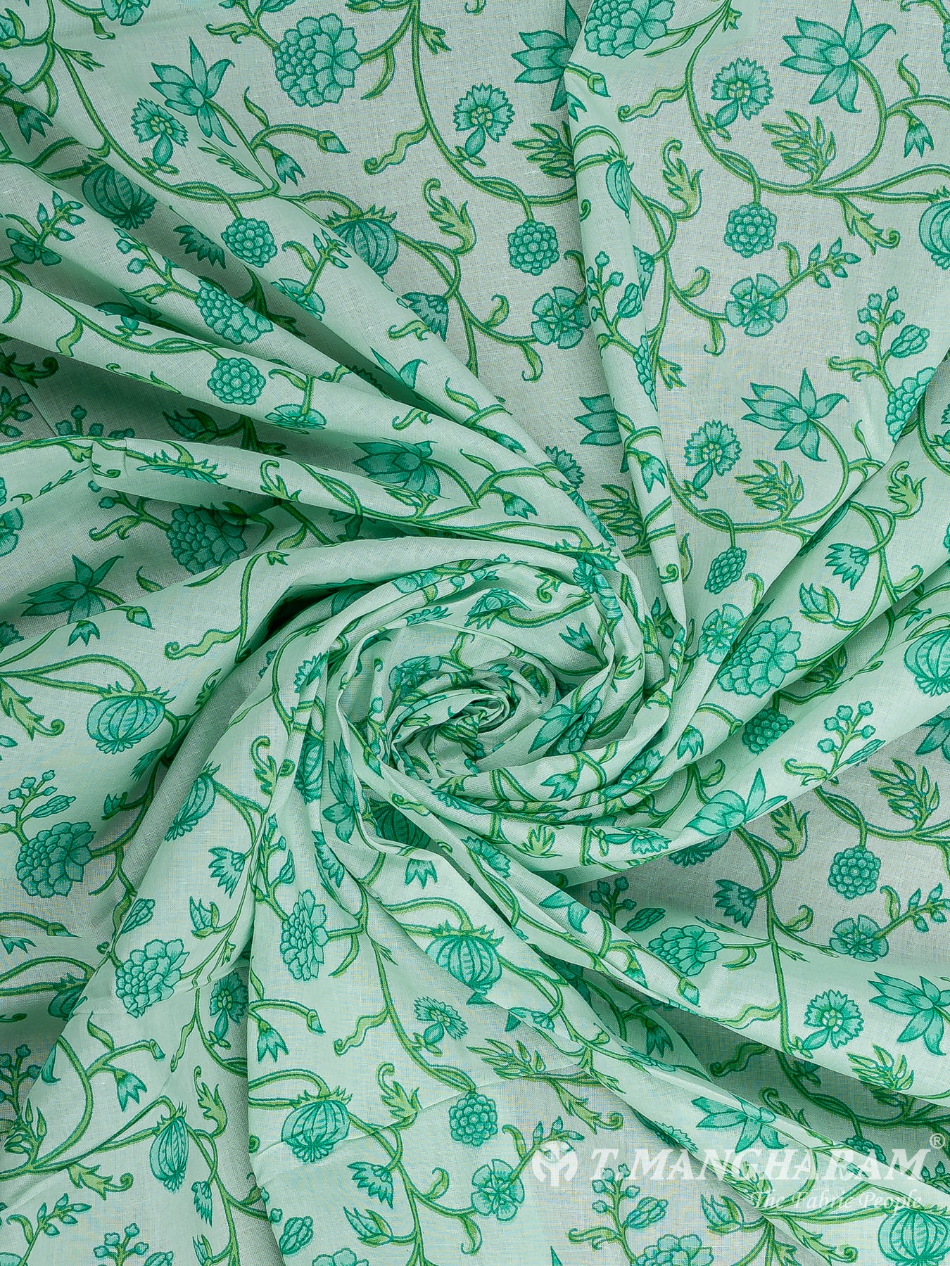 Green Cotton Fabric - EC12267
