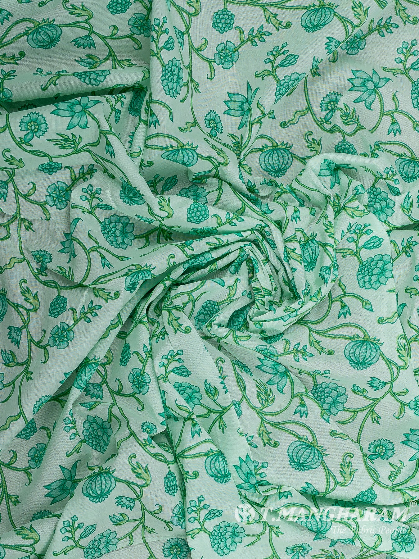 Green Cotton Fabric - EC12267