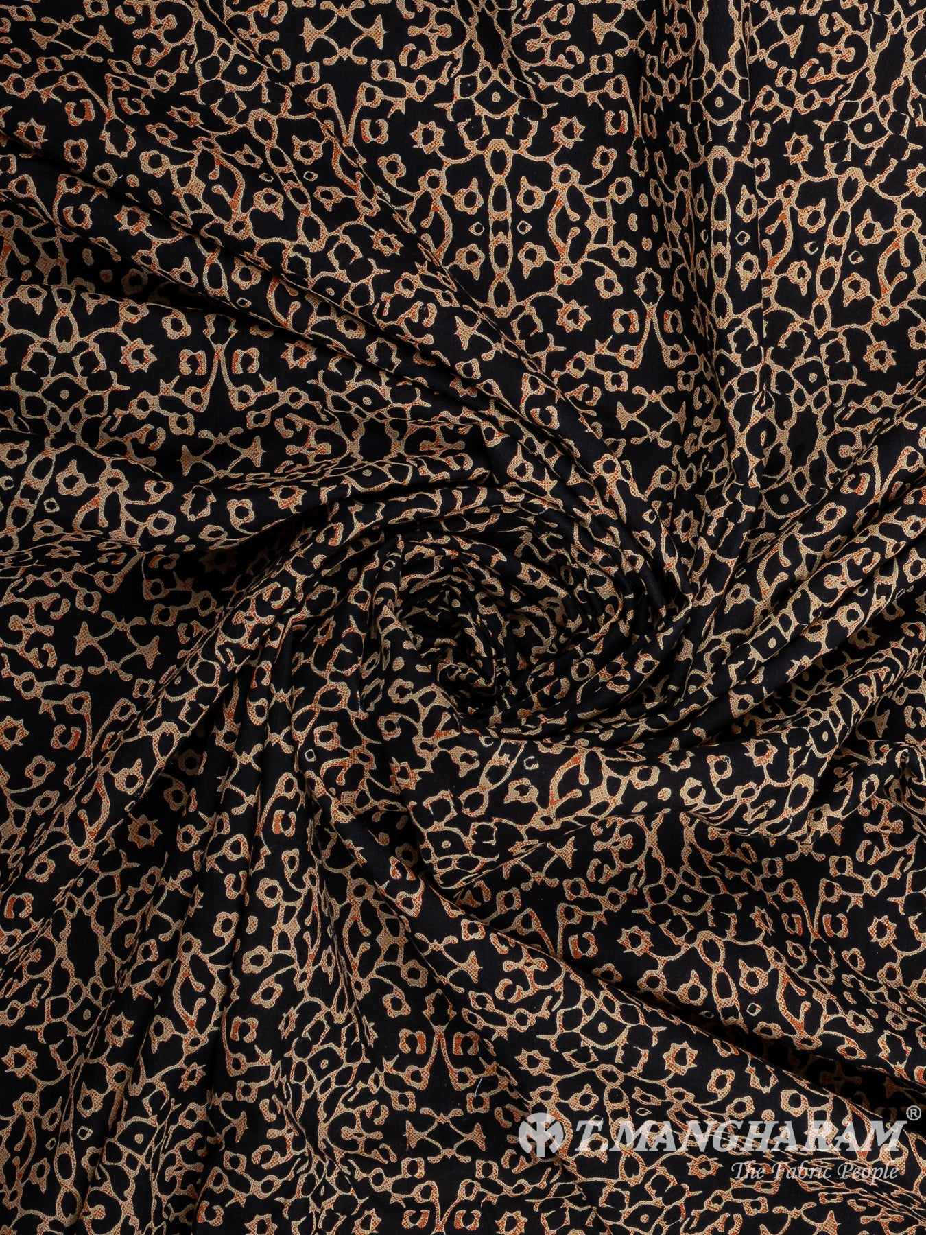 Black Cotton Fabric - EC12277