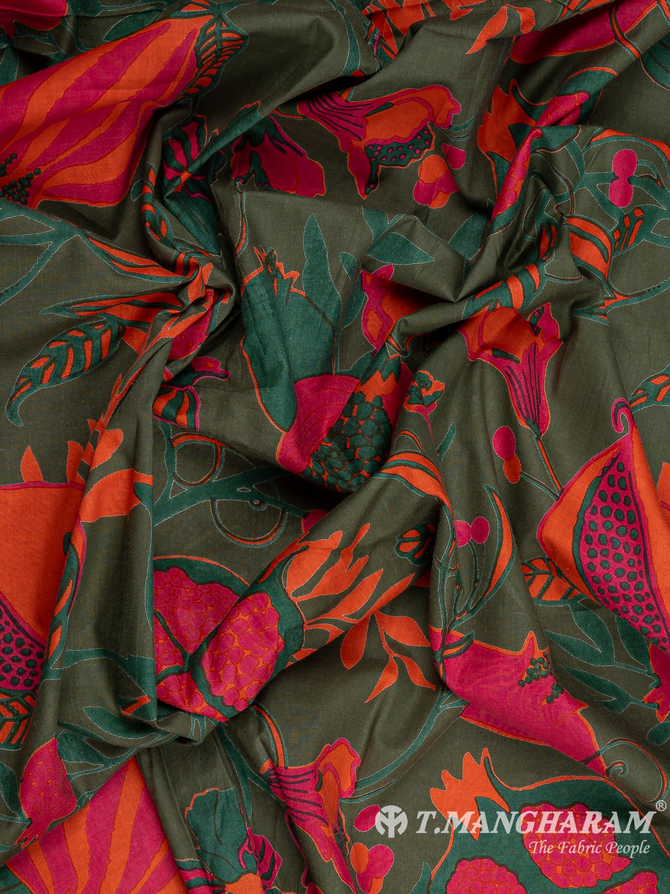 Green Cotton Fabric - EC12279