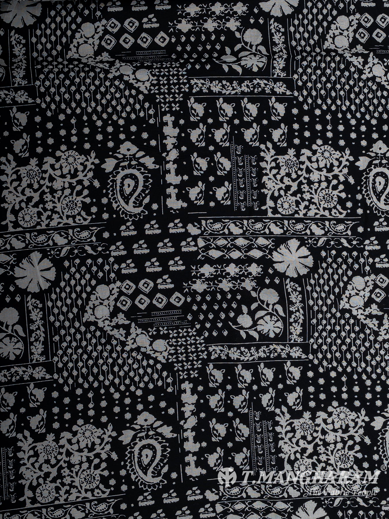 Black Cotton Fabric - EC12286