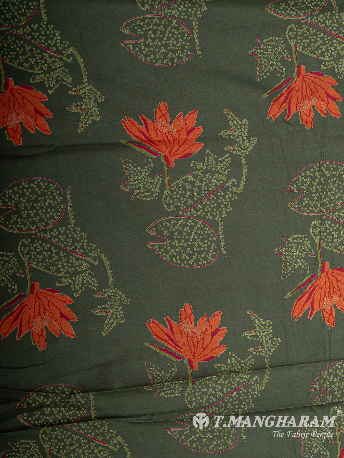 Green Cotton Fabric - EC12281