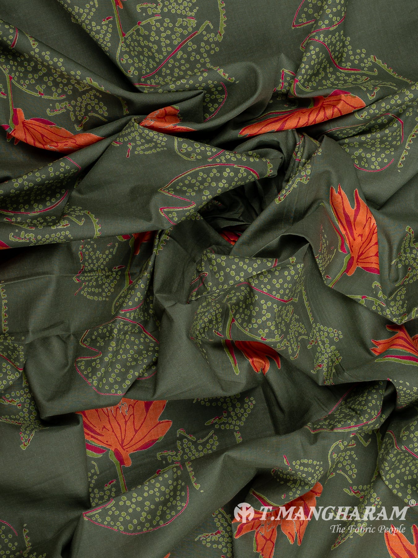 Green Cotton Fabric - EC12281