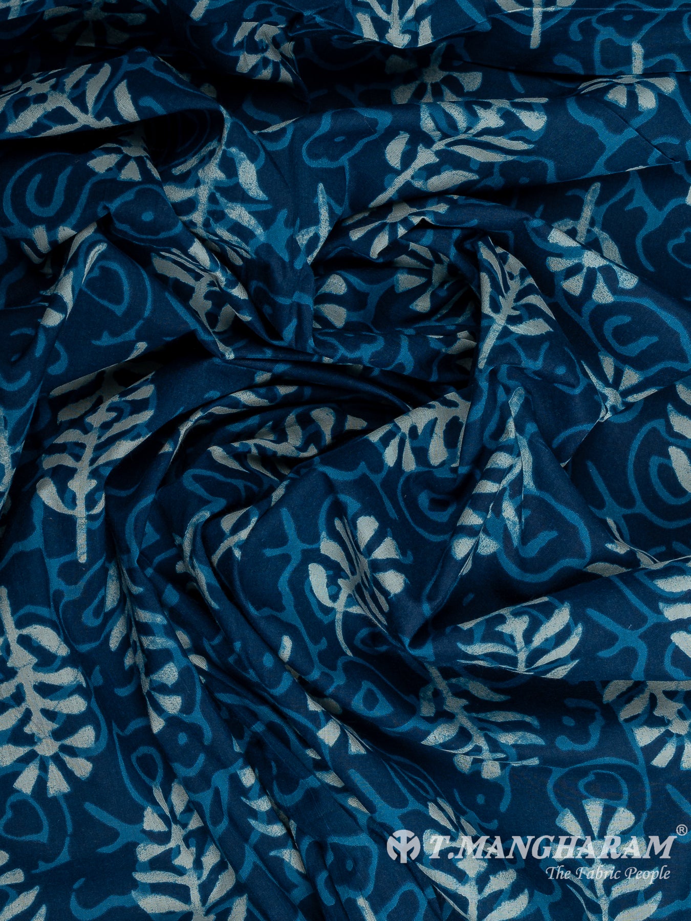 Blue Cotton Fabric - EC12287