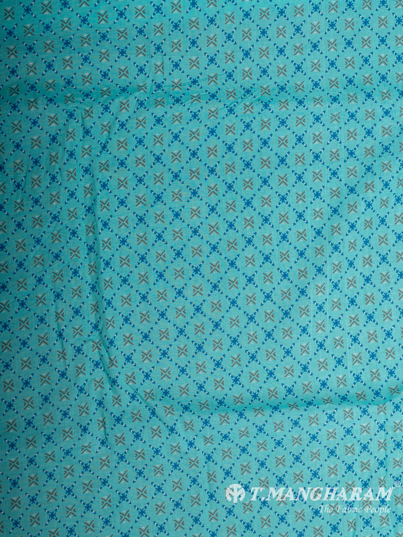 Blue Cotton Fabric - EC12289