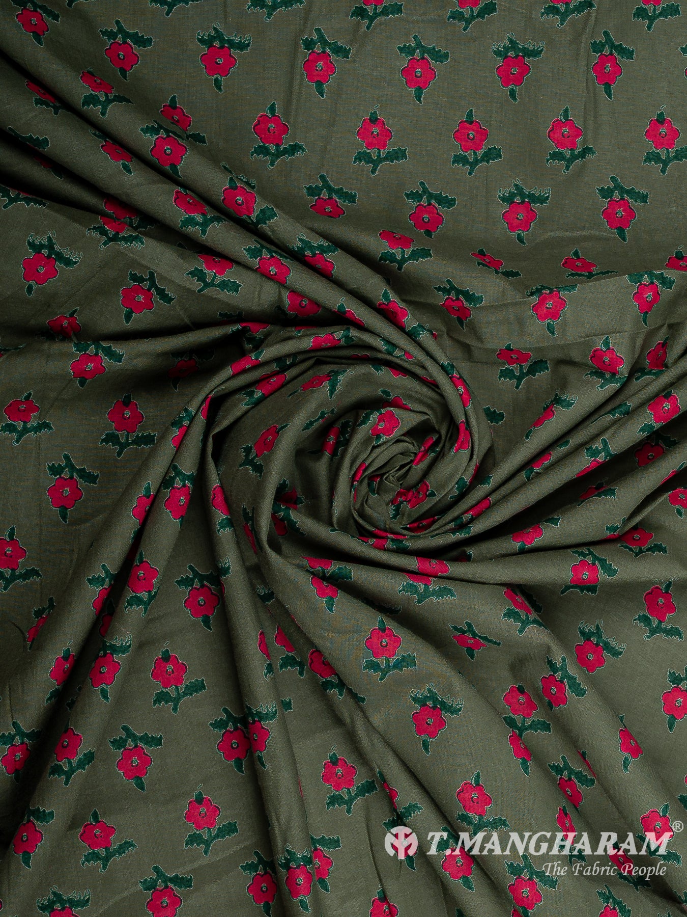 Green Cotton Fabric - EC12280