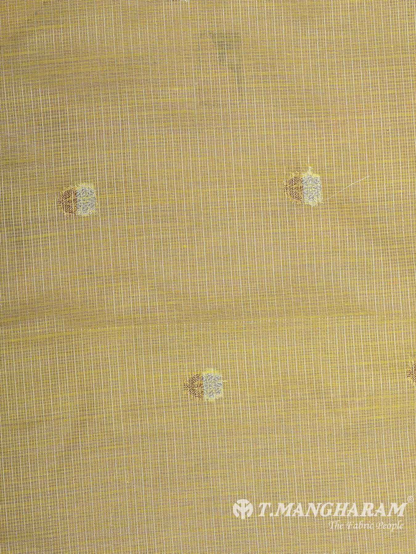 Yellow Chanderi Cotton Fabric - EB9482