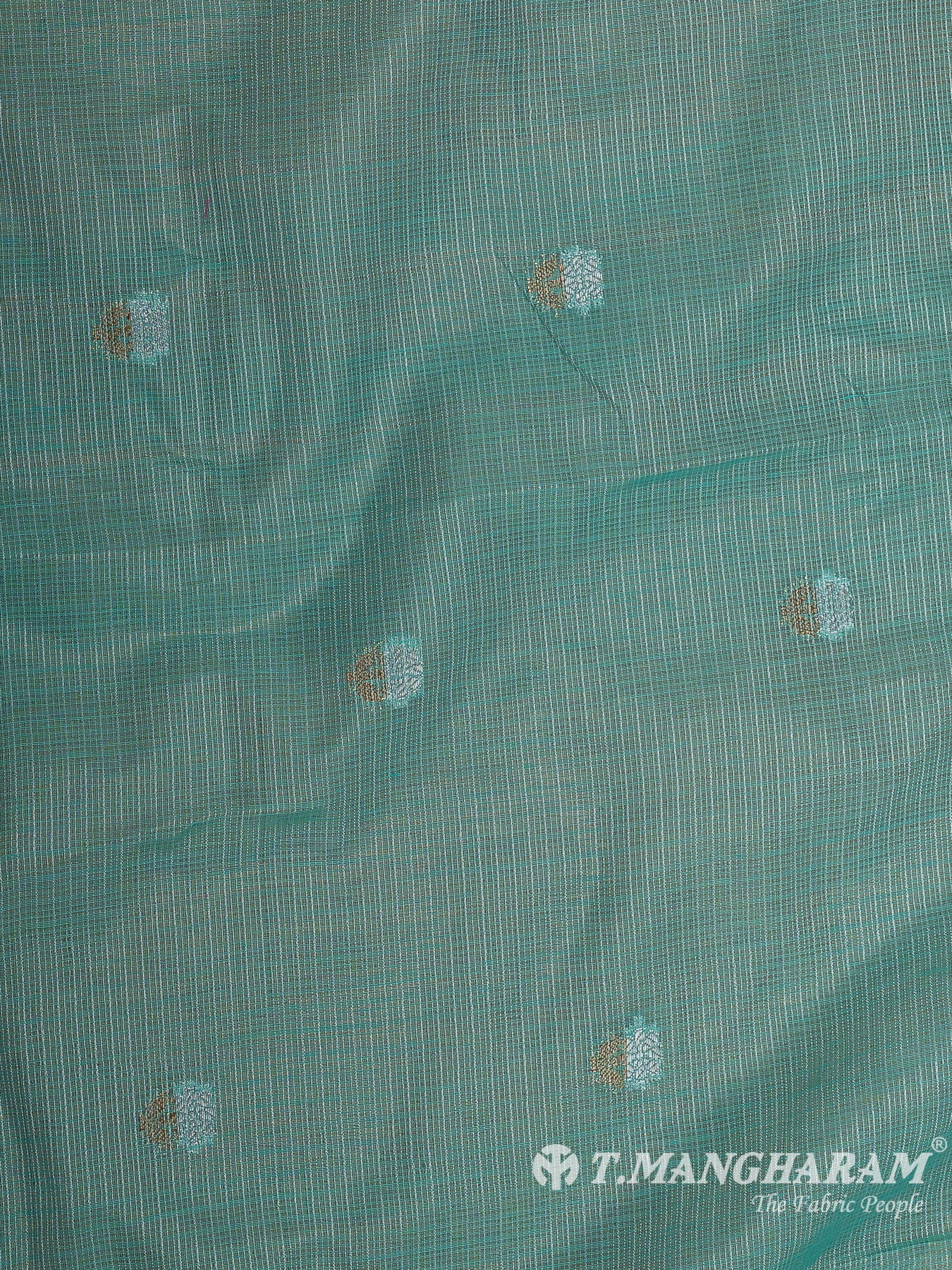 Blue Chanderi Cotton Fabric - EB9483