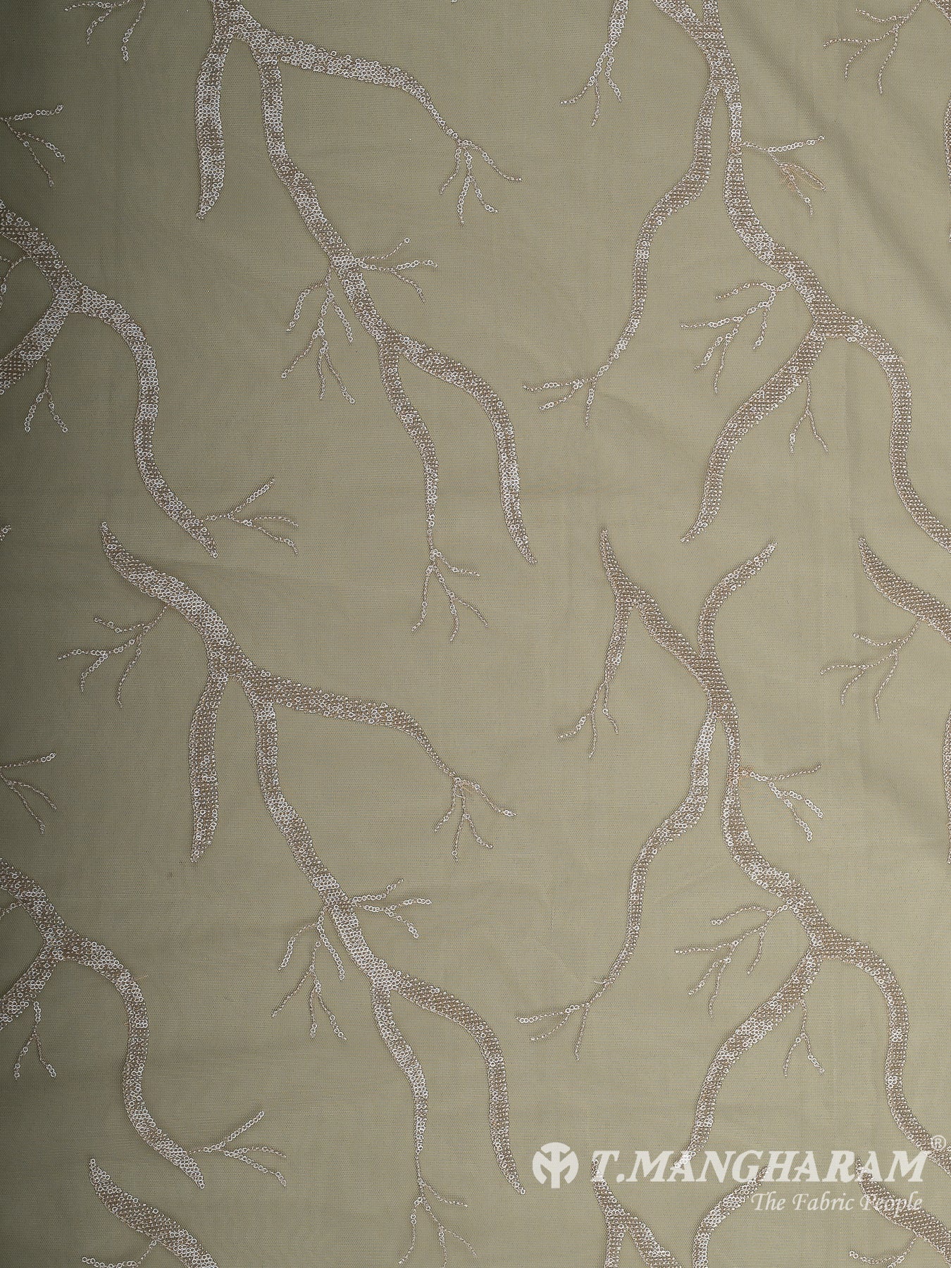 Green Fancy Net Fabric - EB9708