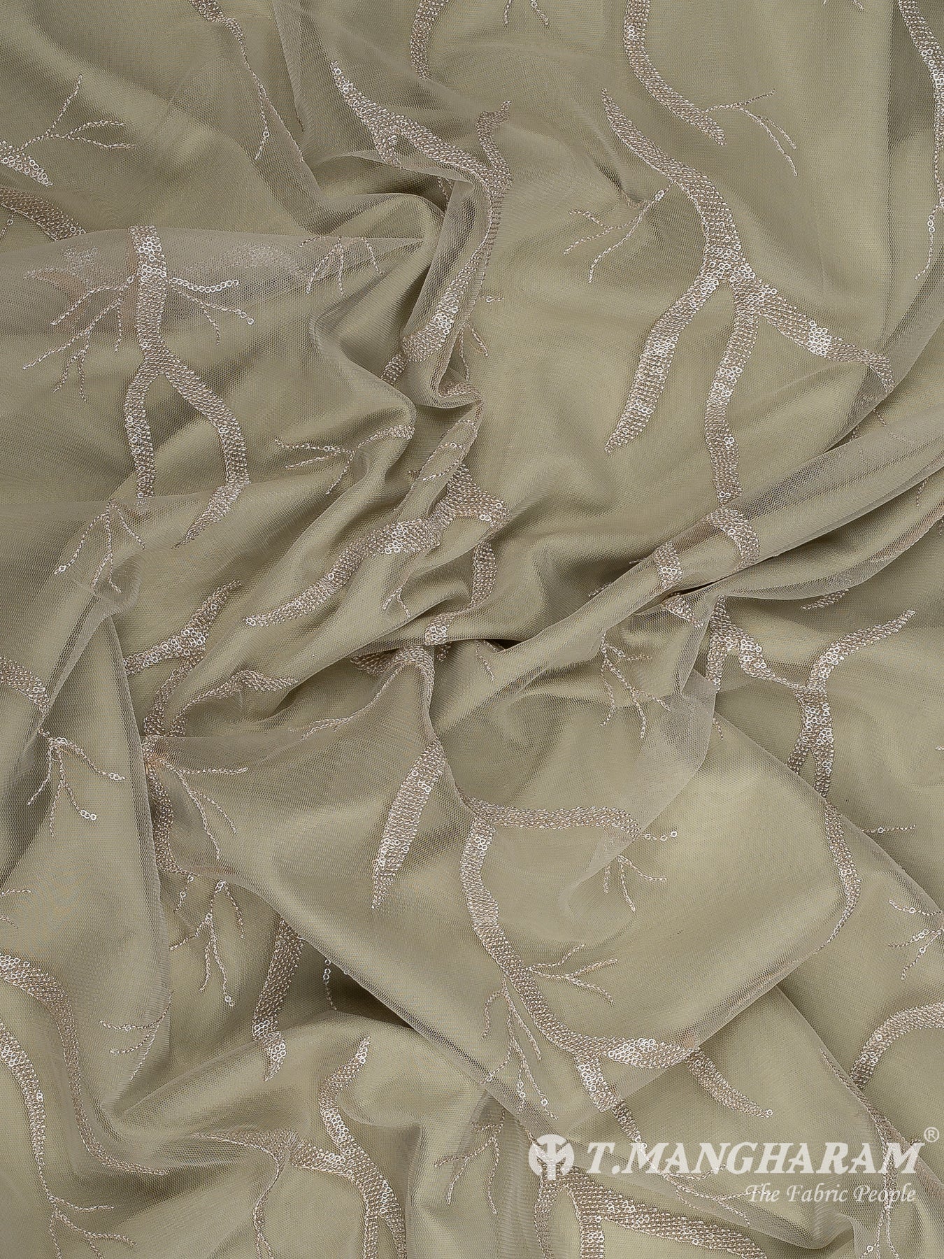 Green Fancy Net Fabric - EB9708