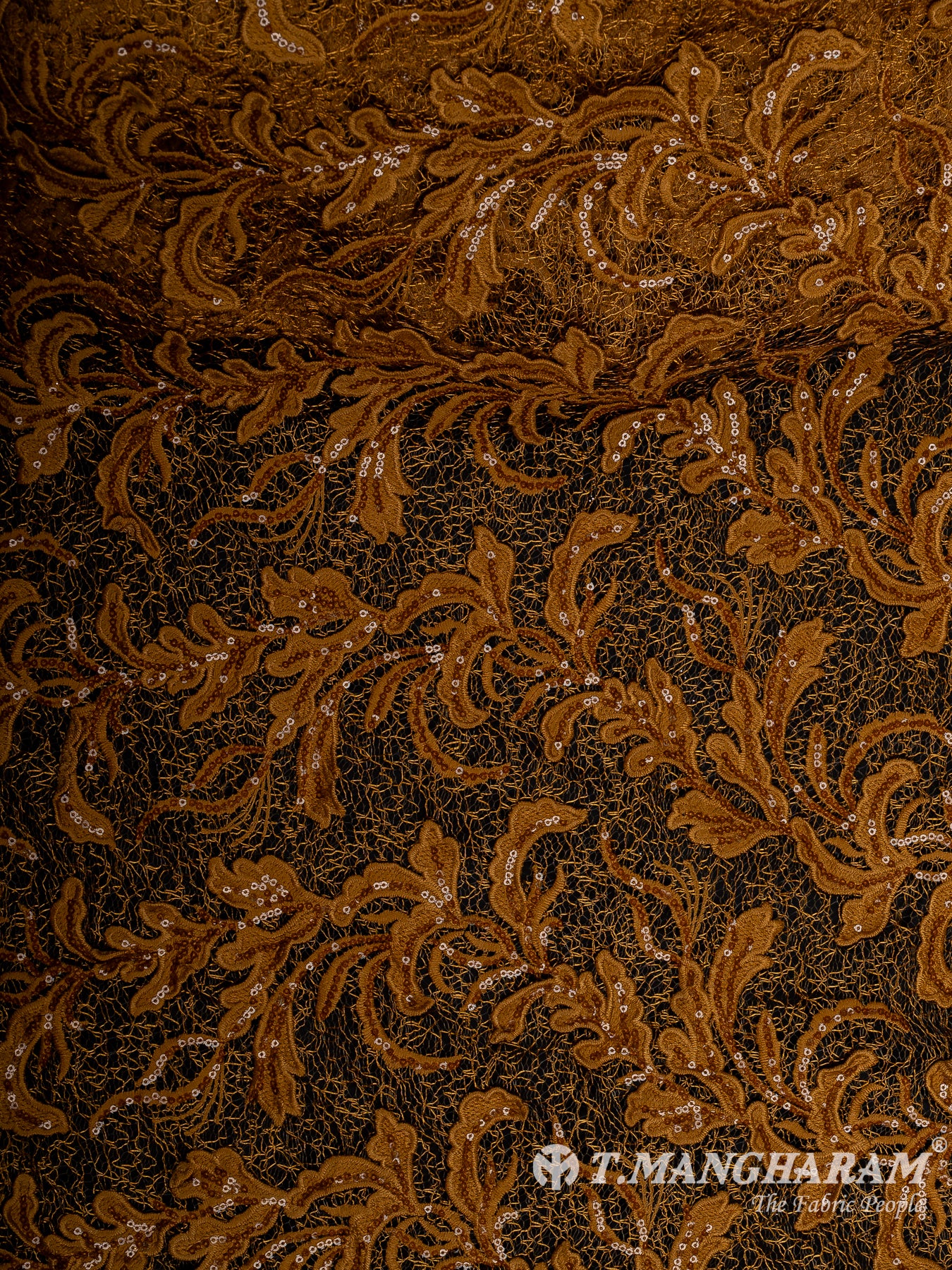 Brown Fancy Net Fabric - EB9725