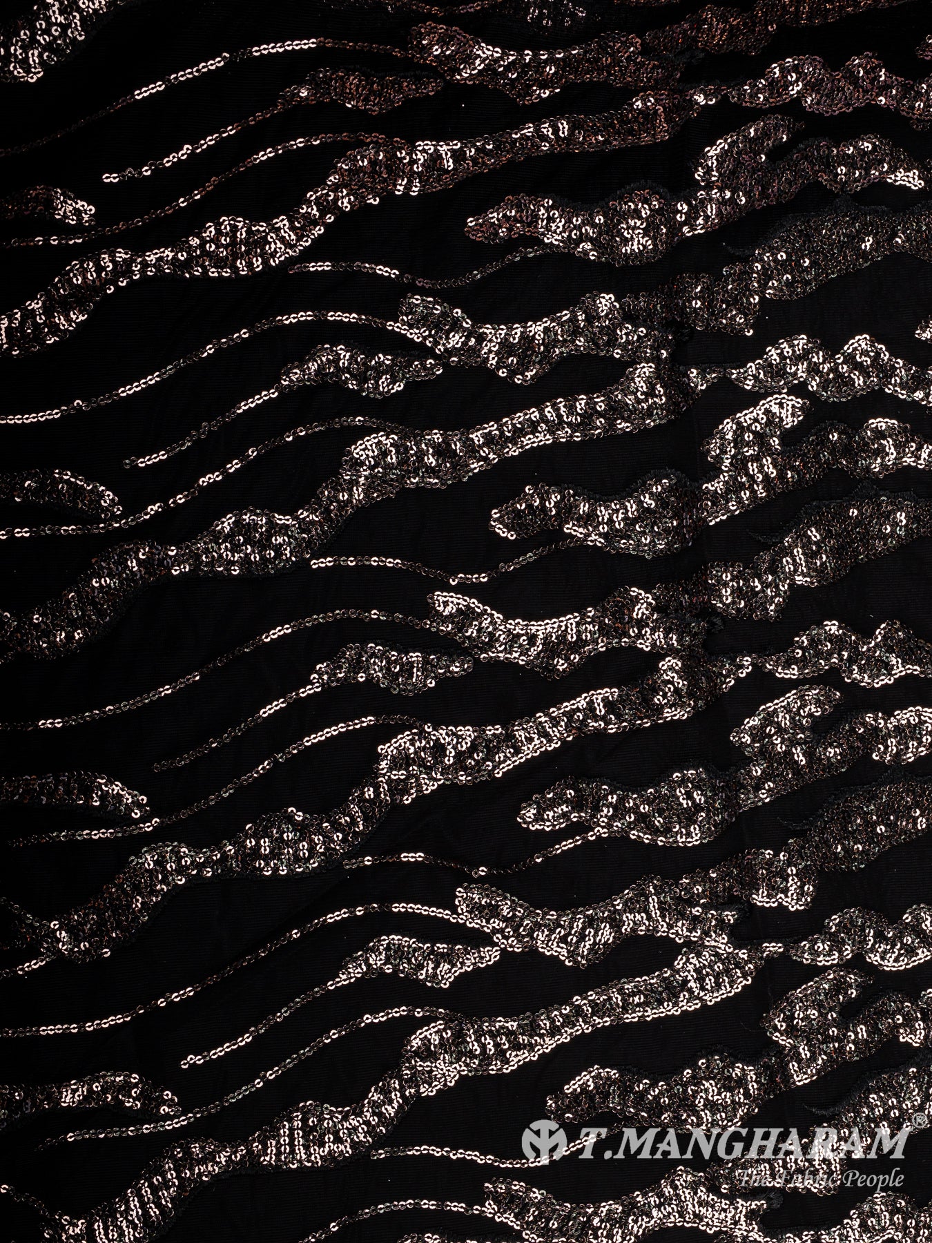 Black Fancy Net Fabric - EB9700