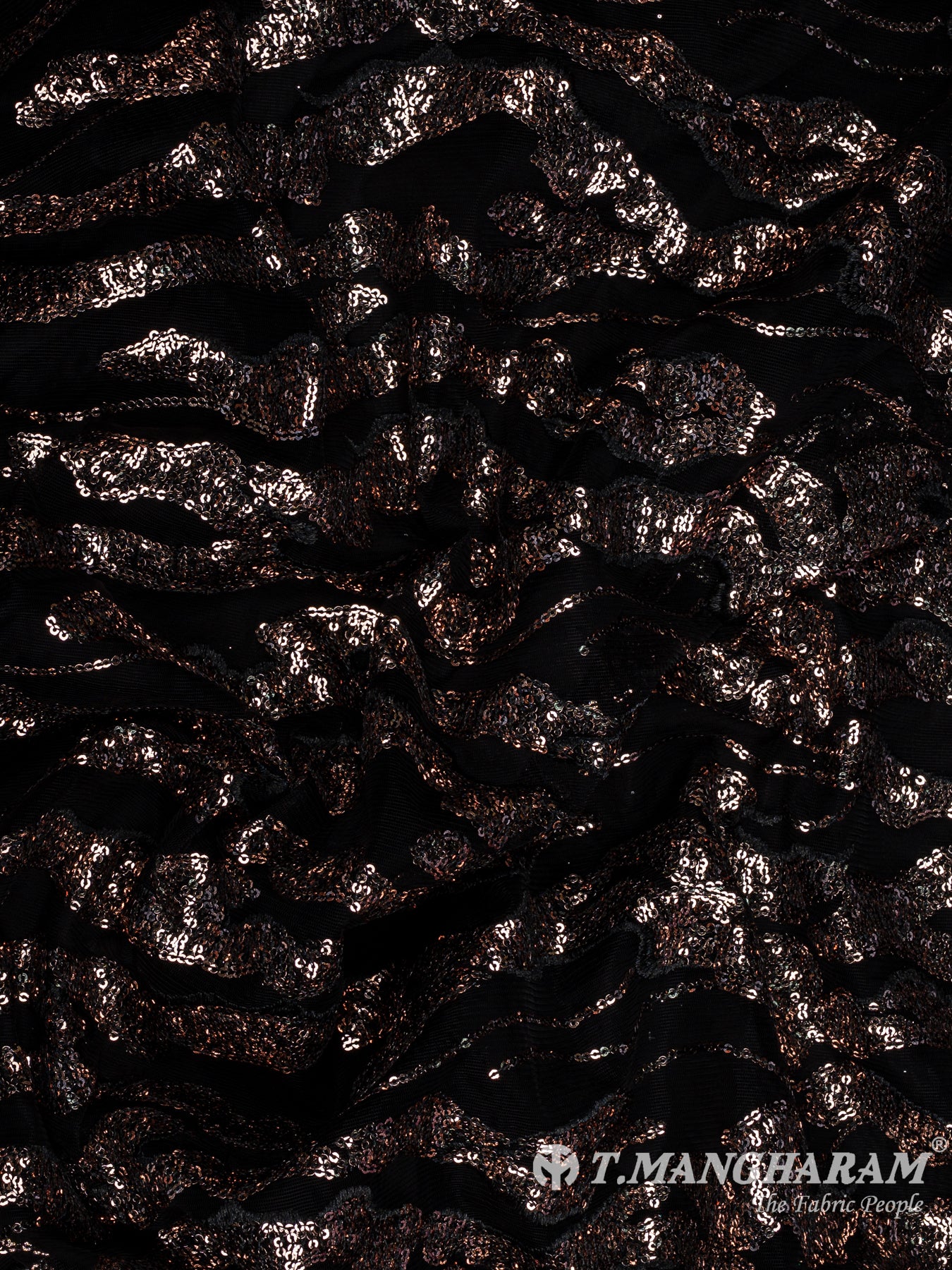 Black Fancy Net Fabric - EB9700