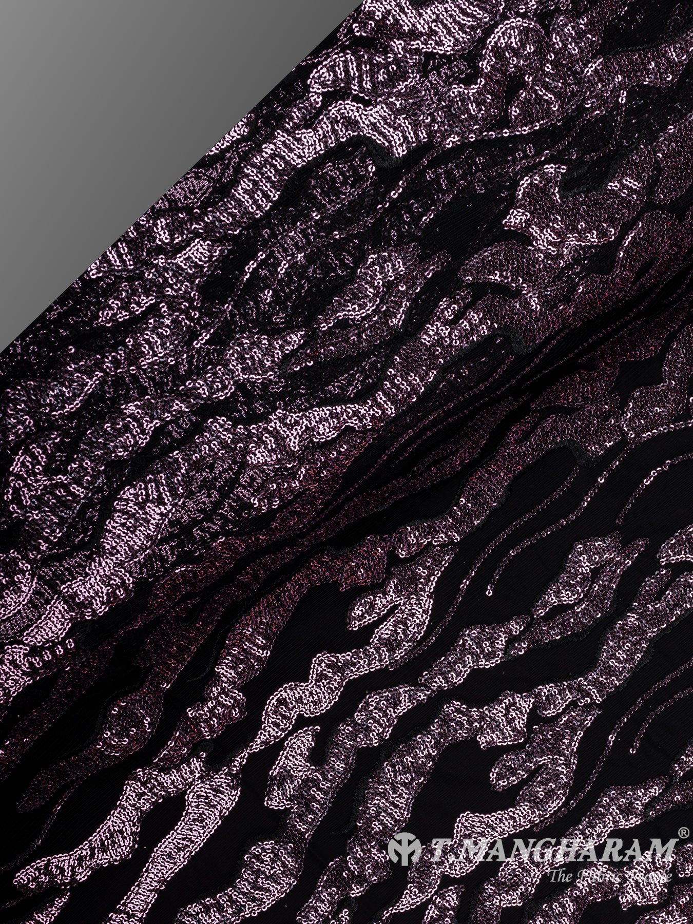 Black Fancy Net Fabric - EB9701