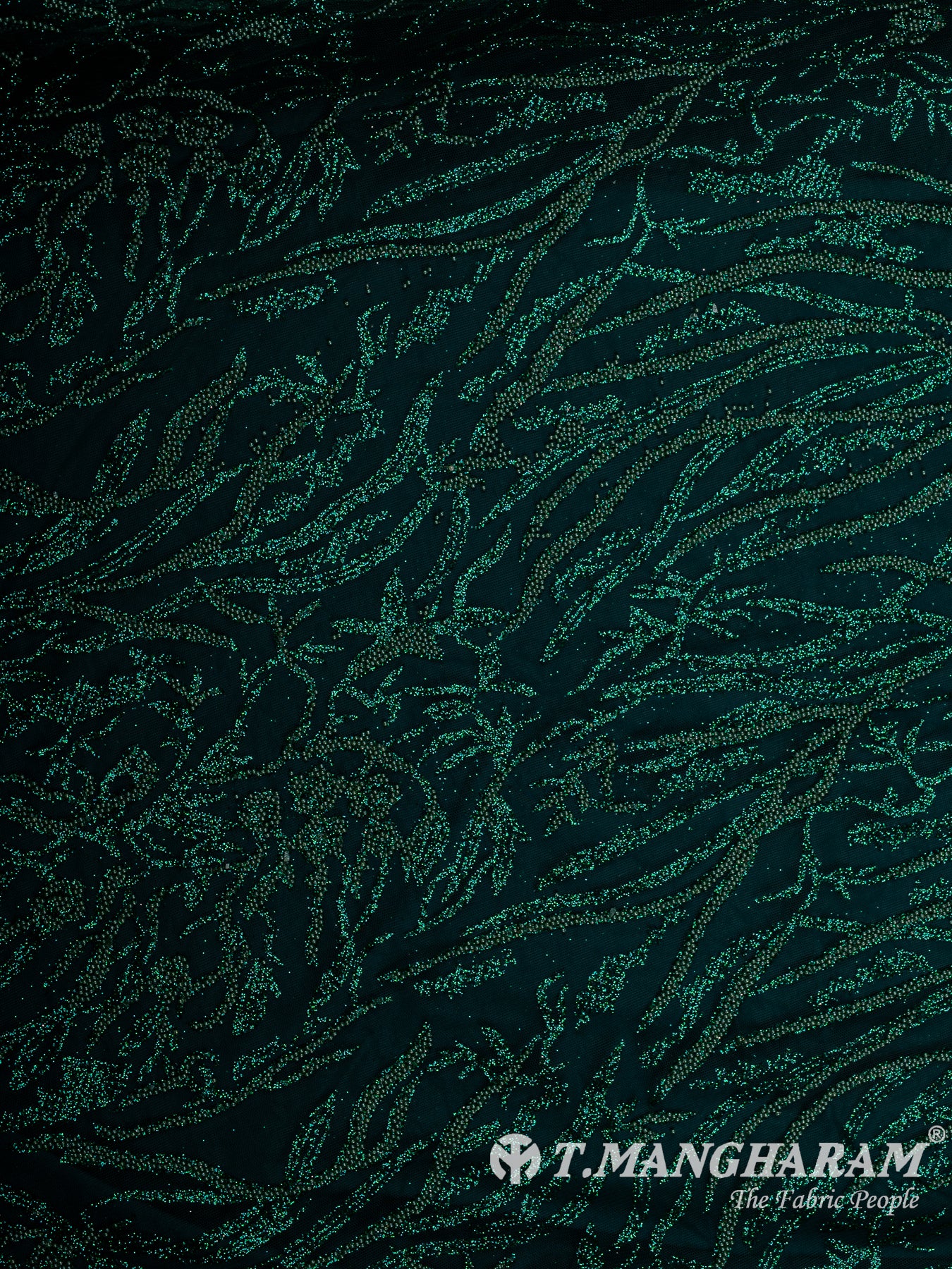 Green Fancy Net Fabric - EC12516