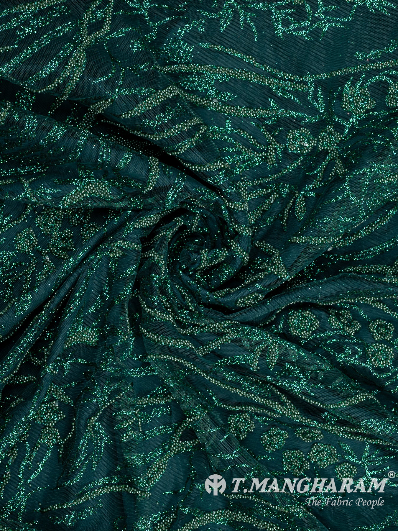 Green Fancy Net Fabric - EC12516