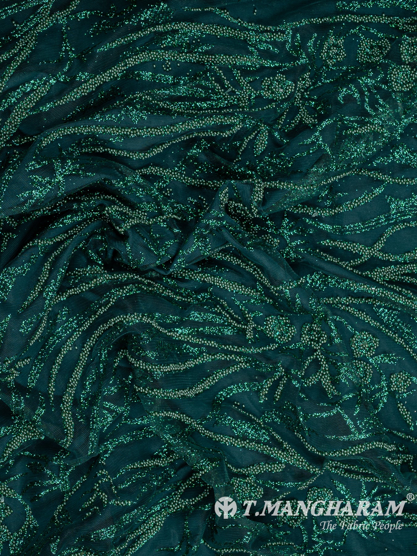 Green Fancy Net Fabric - EC12516