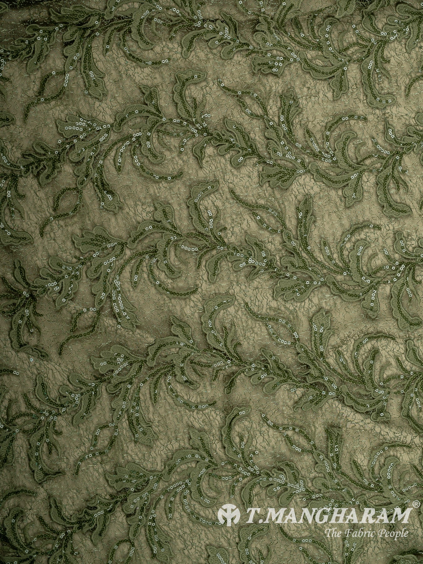 Green Fancy Net Fabric - EB9721