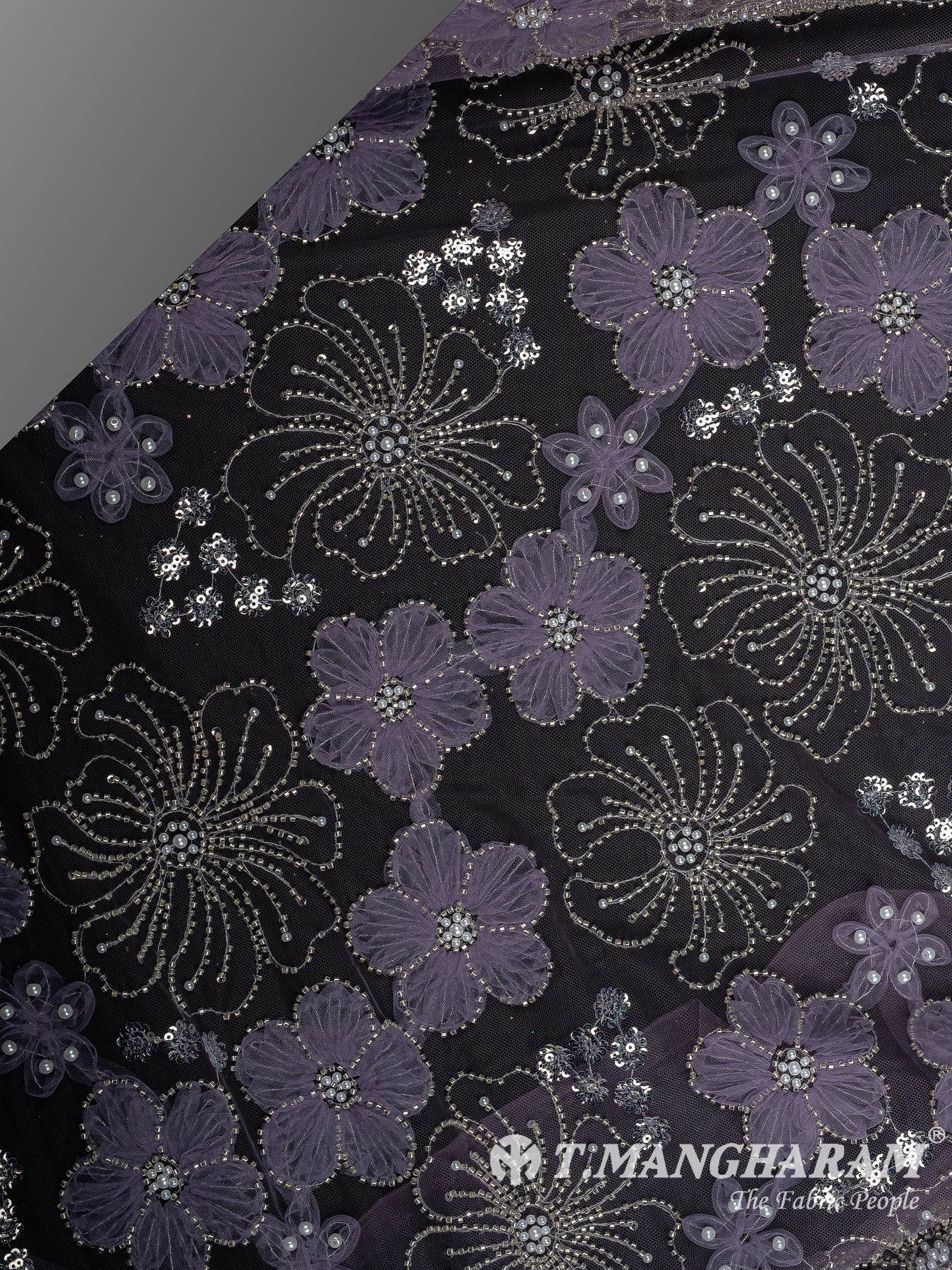 Purple Fancy Net Fabric - EB9718