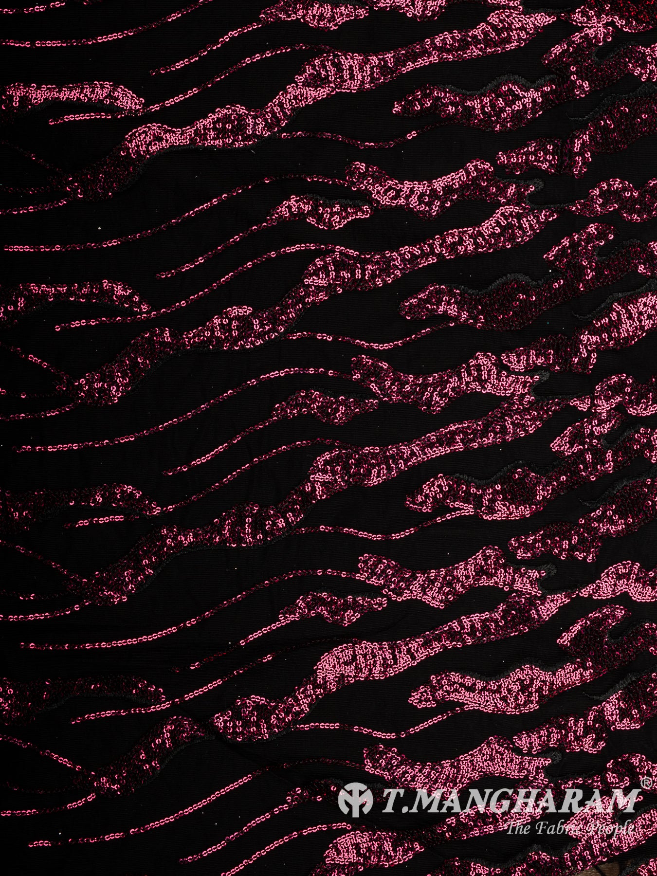 Black Fancy Net Fabric - EB9698