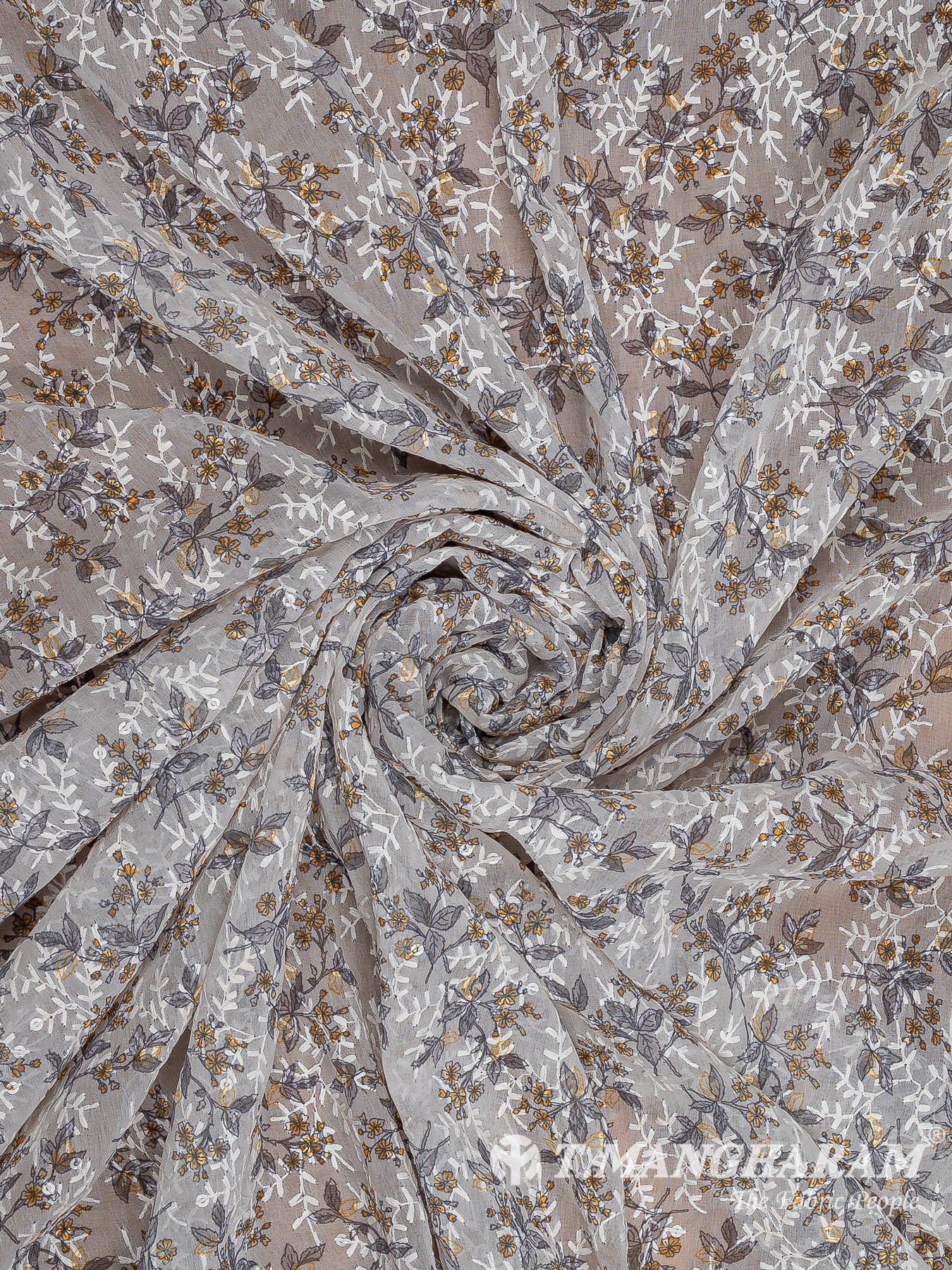 White Georgette Fabric - EB6966