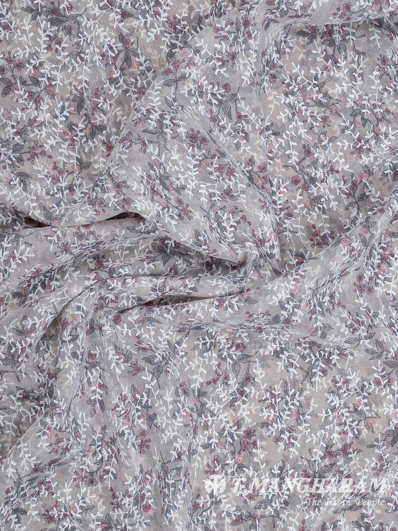 Grey Georgette Fabric - EB6970