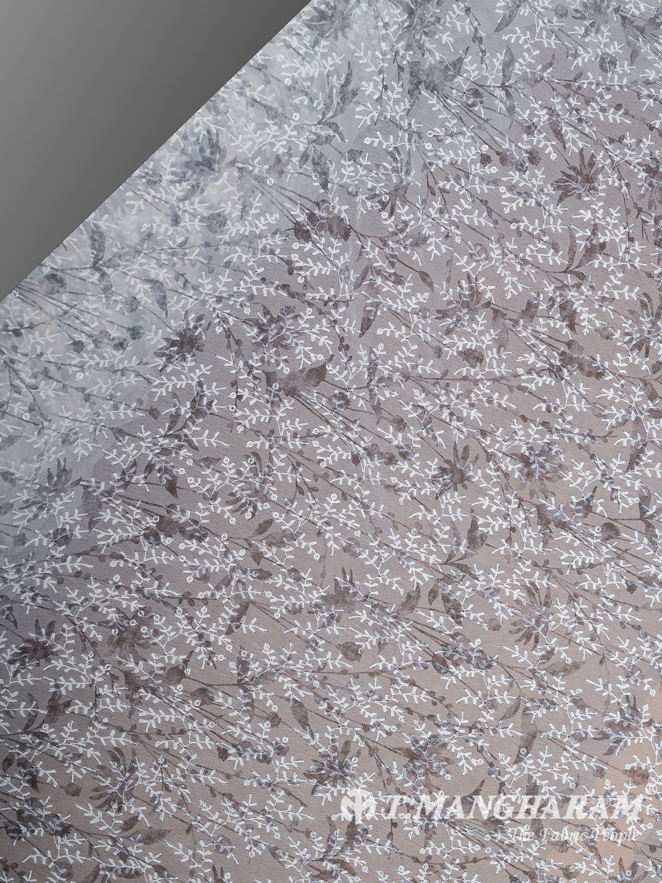 White Georgette Fabric - EB6971