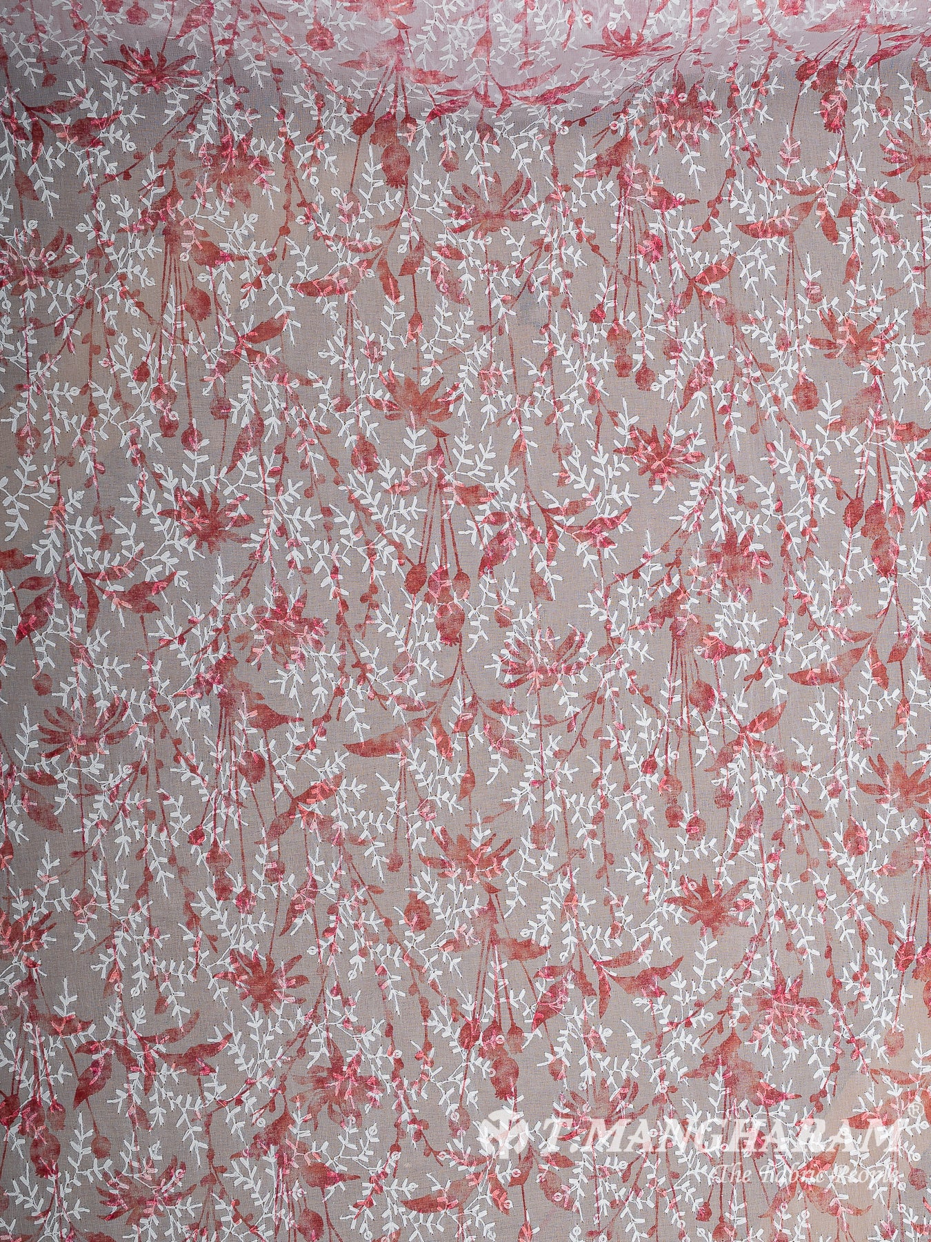 White Georgette Fabric - EB6968