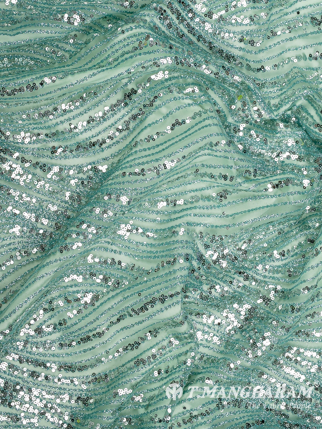 Green Fancy Net Fabric - EC12501