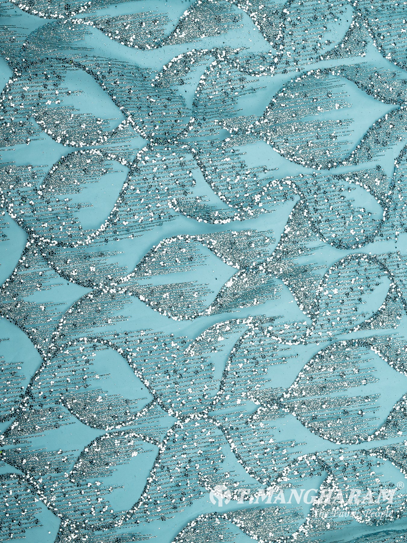 Blue Fancy Net Fabric - EC12496