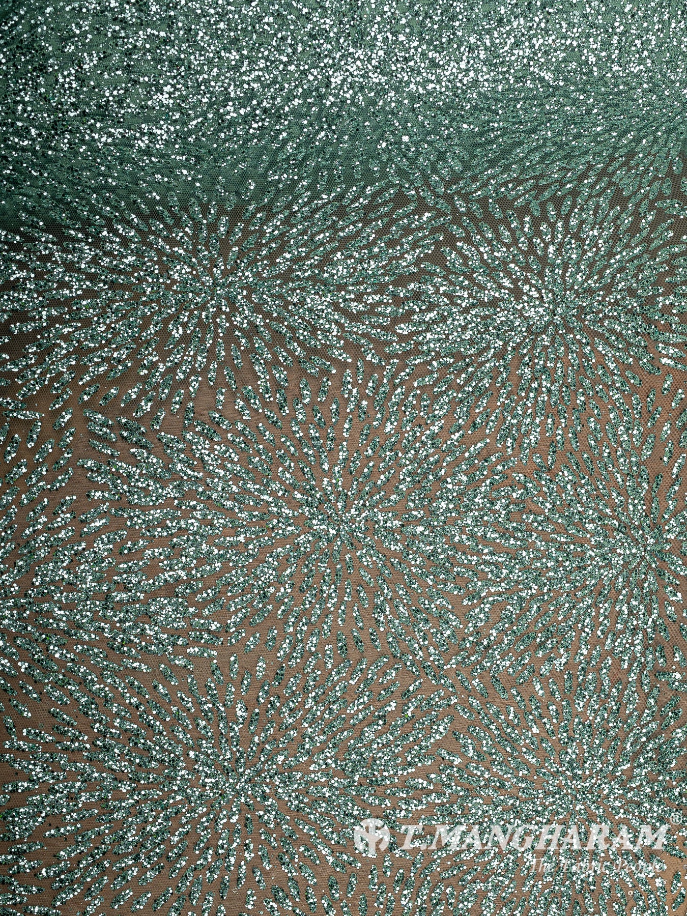 Green Fancy Net Fabric - EC12489