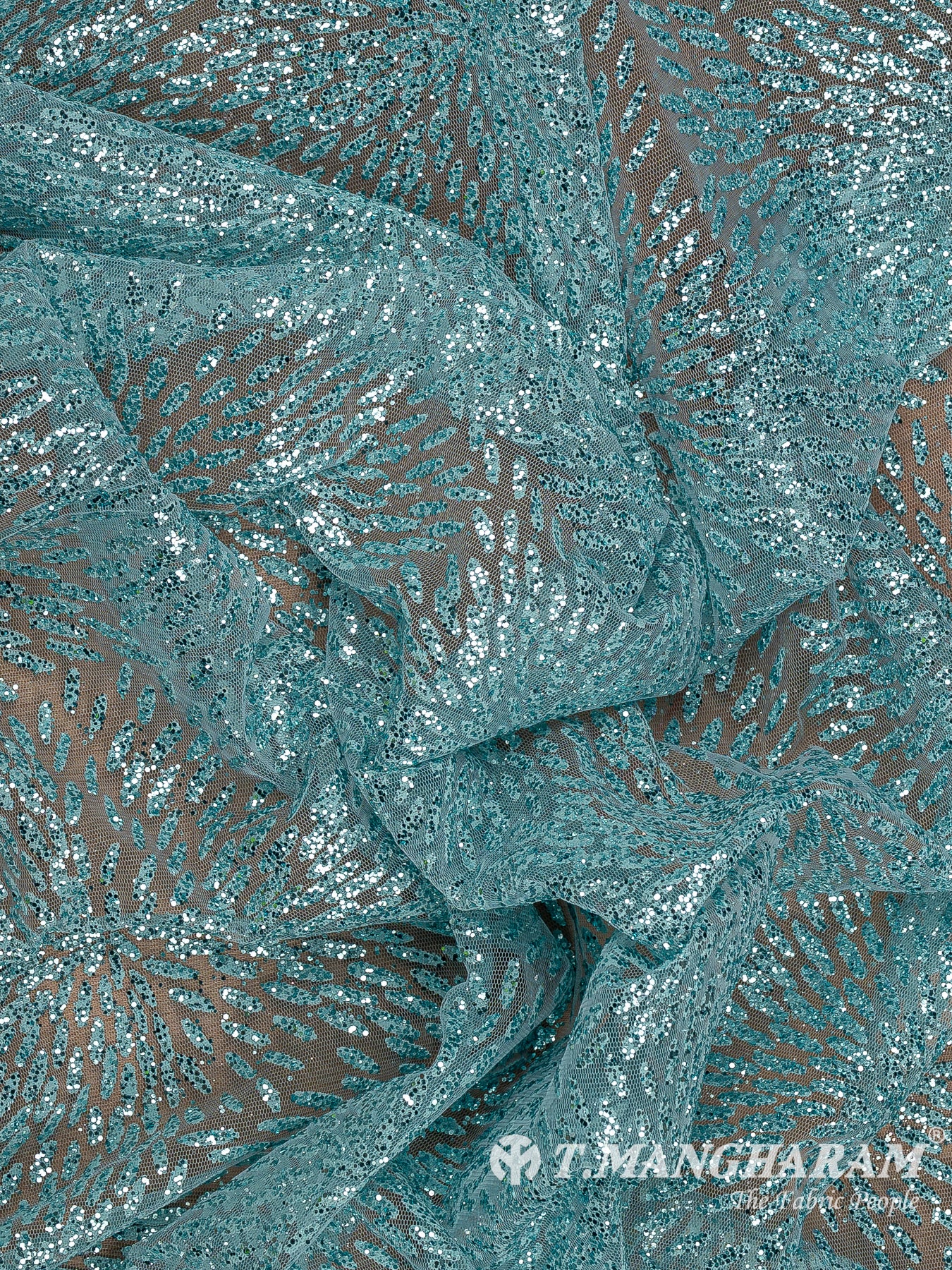 Blue Fancy Net Fabric - EC12493