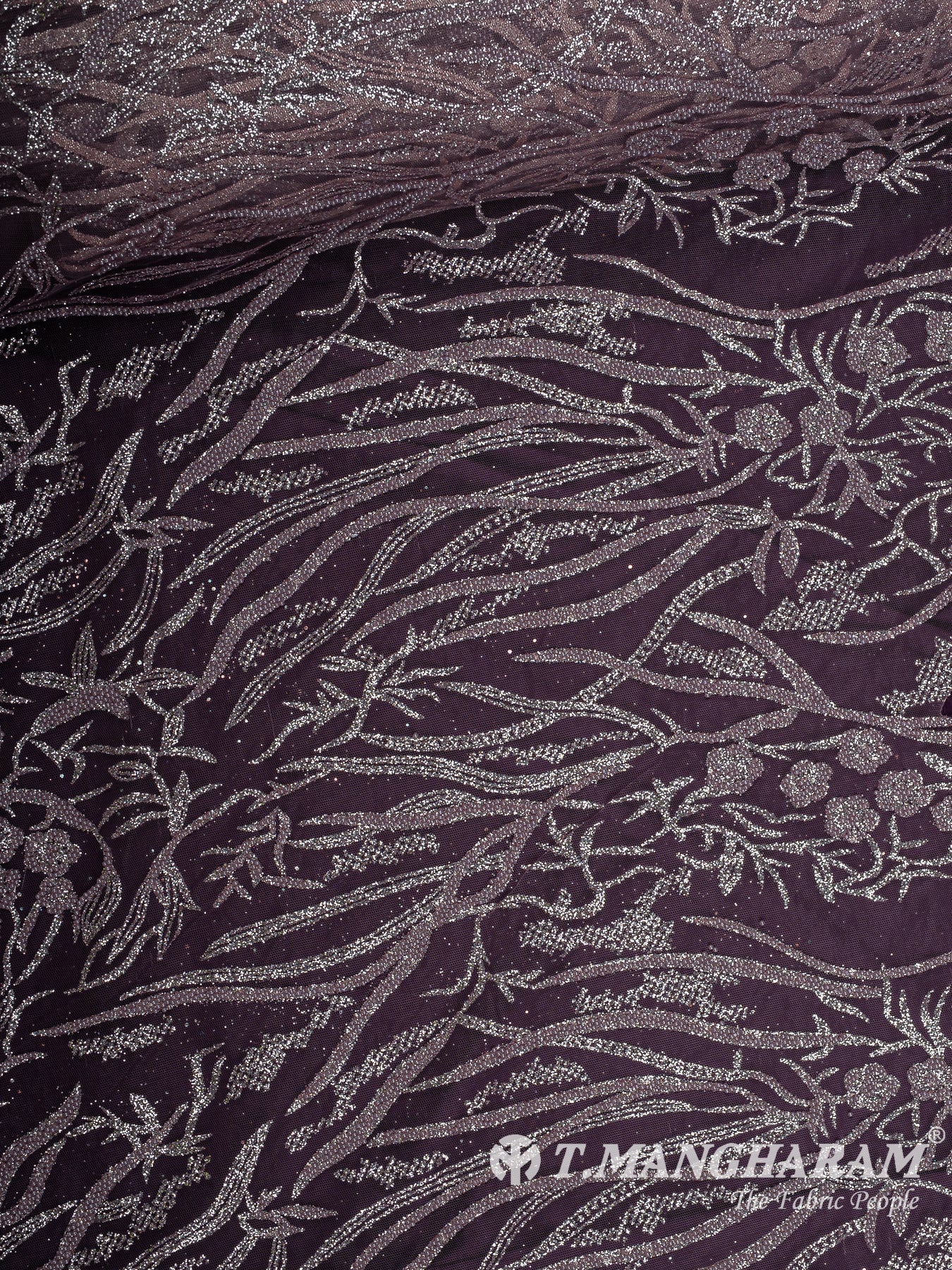 Purple Fancy Net Fabric - EC12518