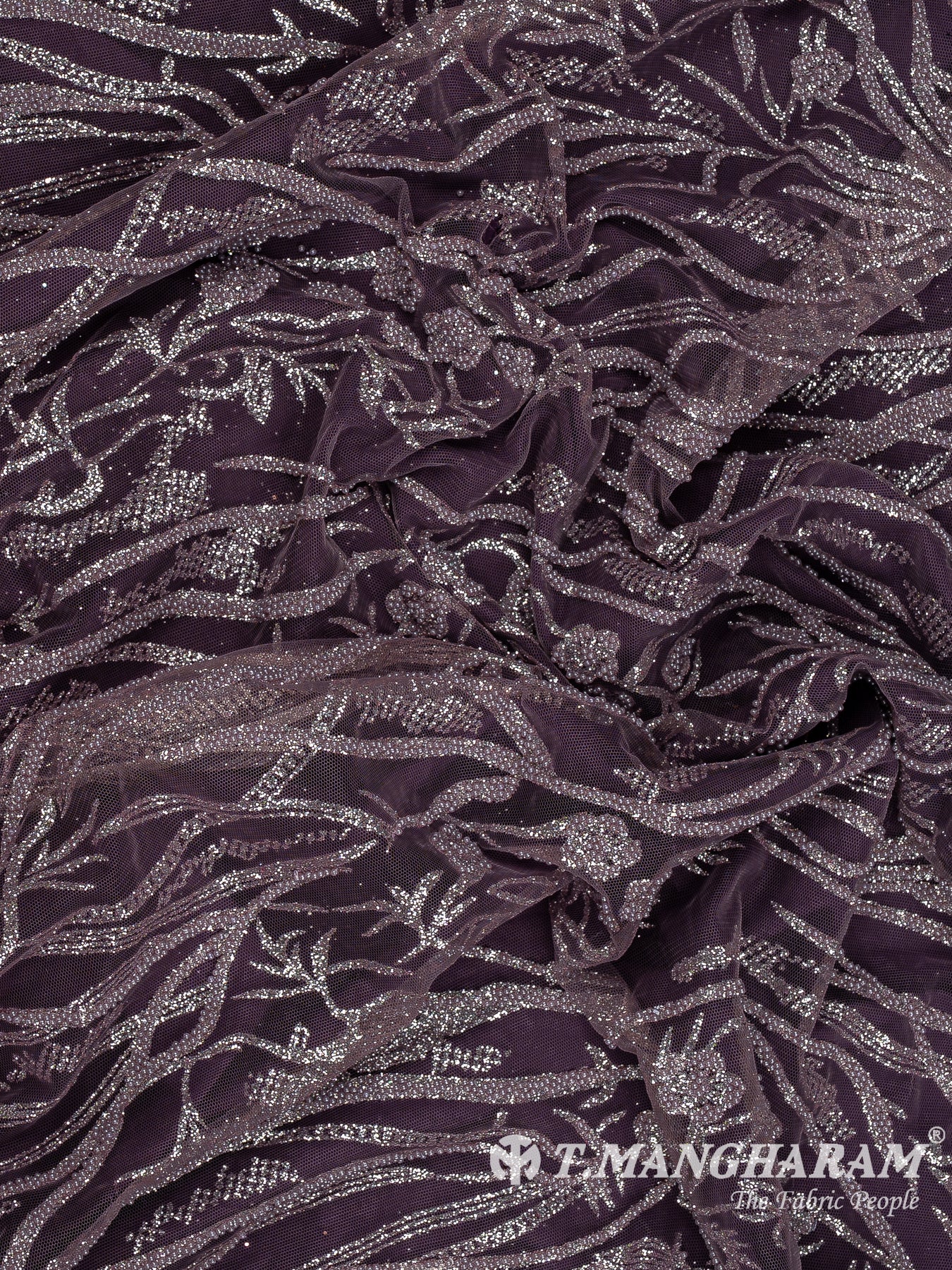 Purple Fancy Net Fabric - EC12518