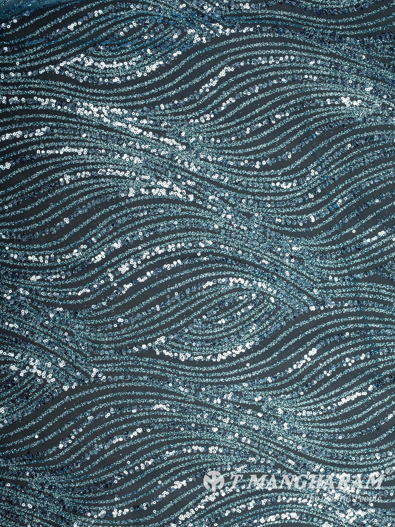 Blue Fancy Net Fabric - EC12506