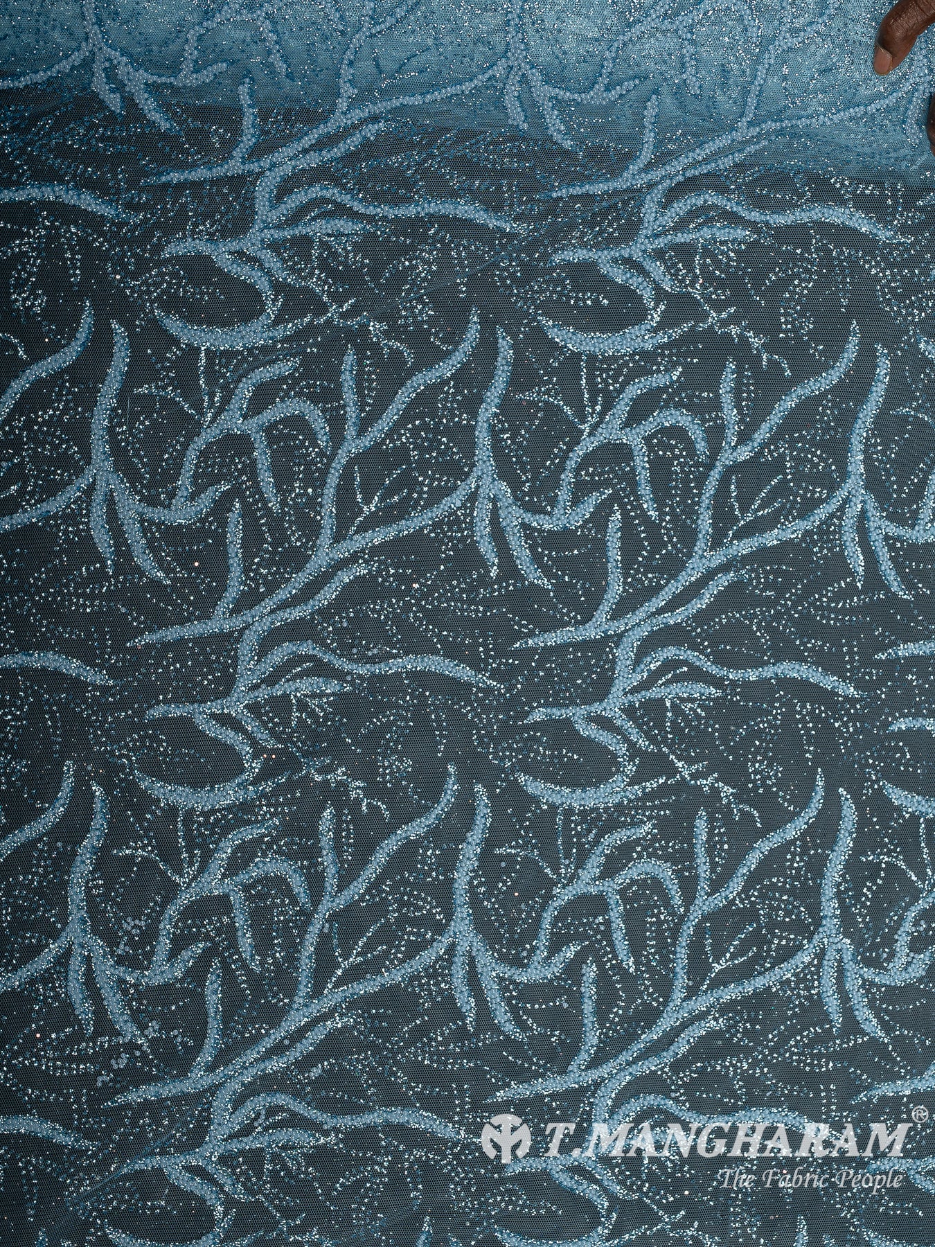 Blue Fancy Net Fabric - EC12520